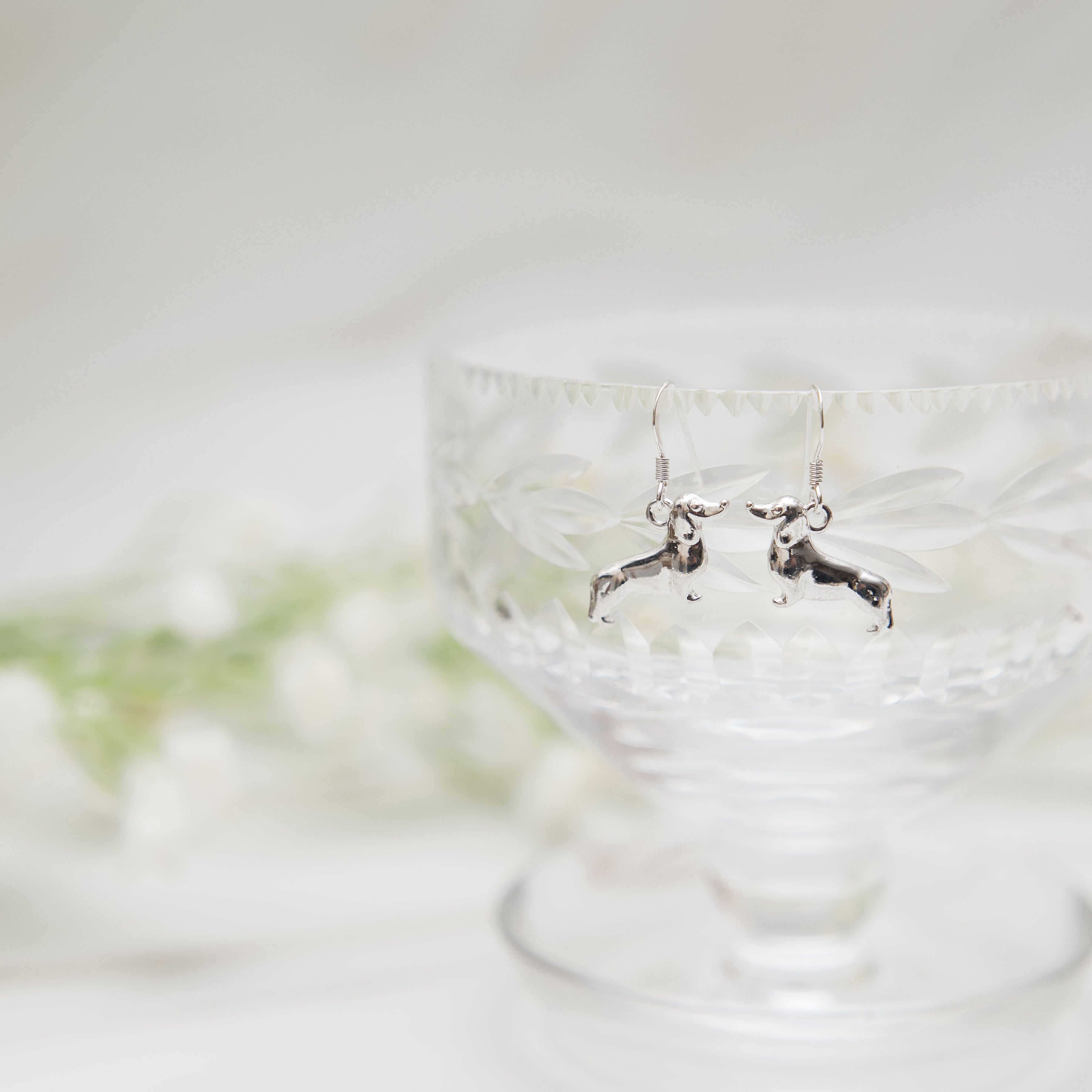 Dachshund Charm Earrings