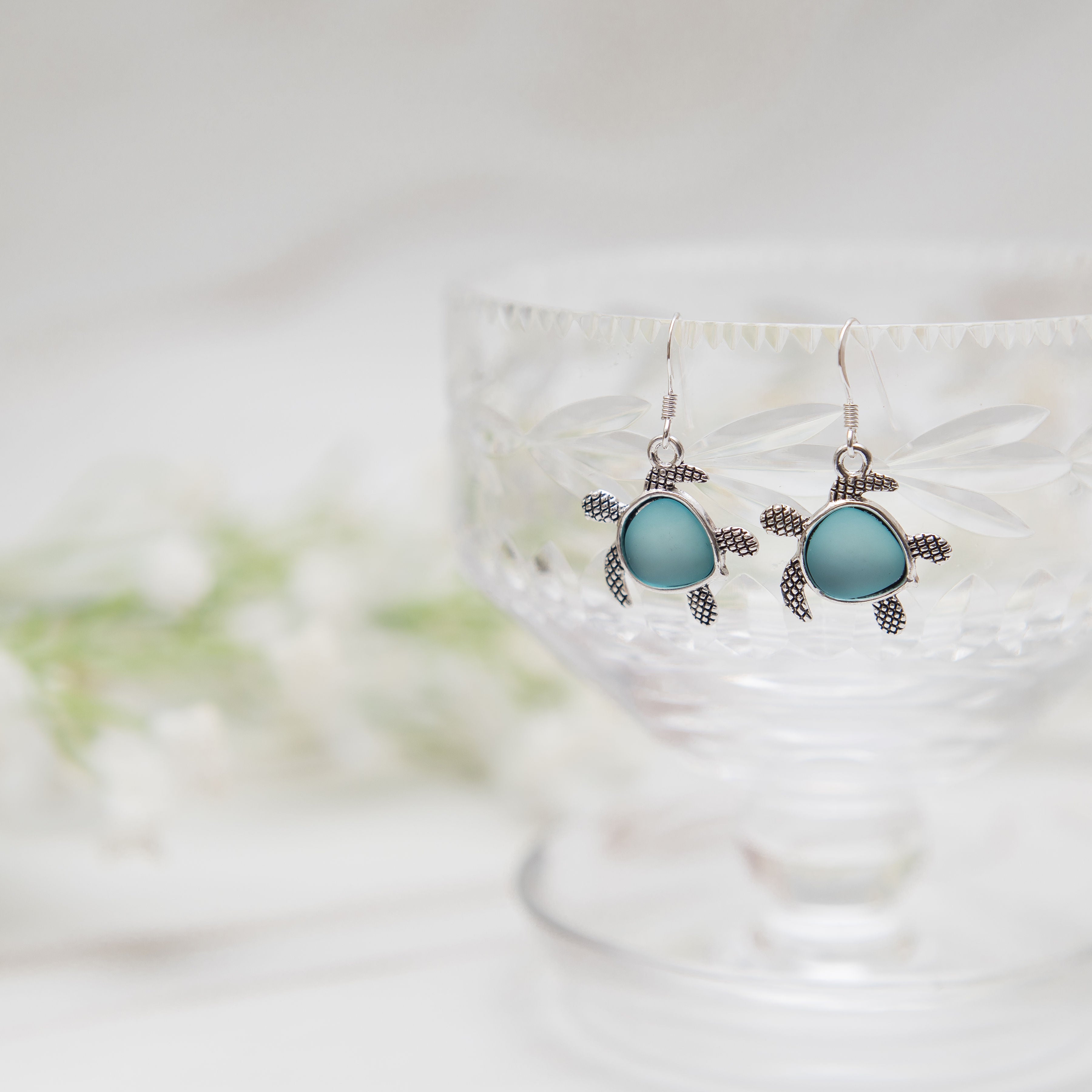 Turtle Charm Earrings