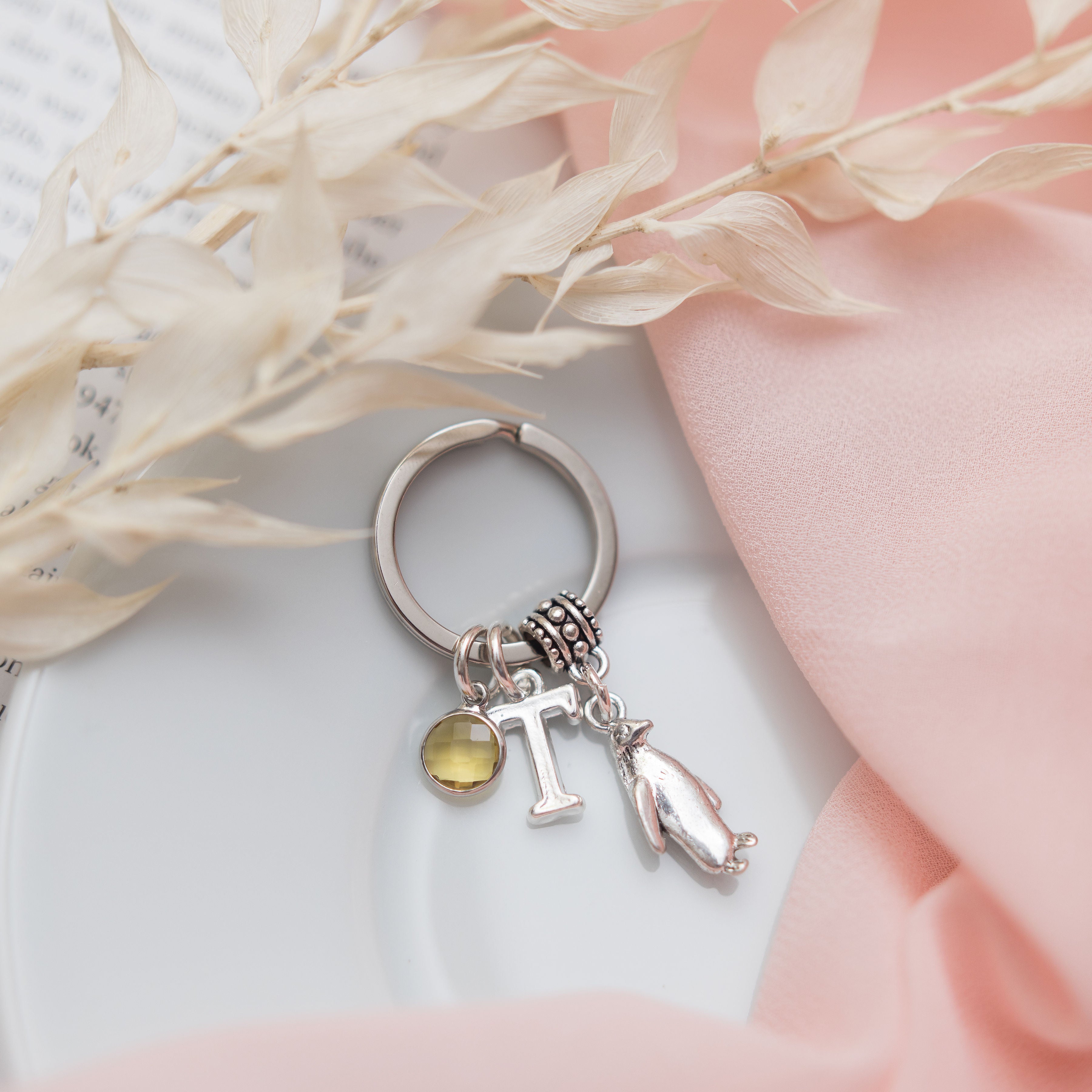 Personalised Penguin Keyring