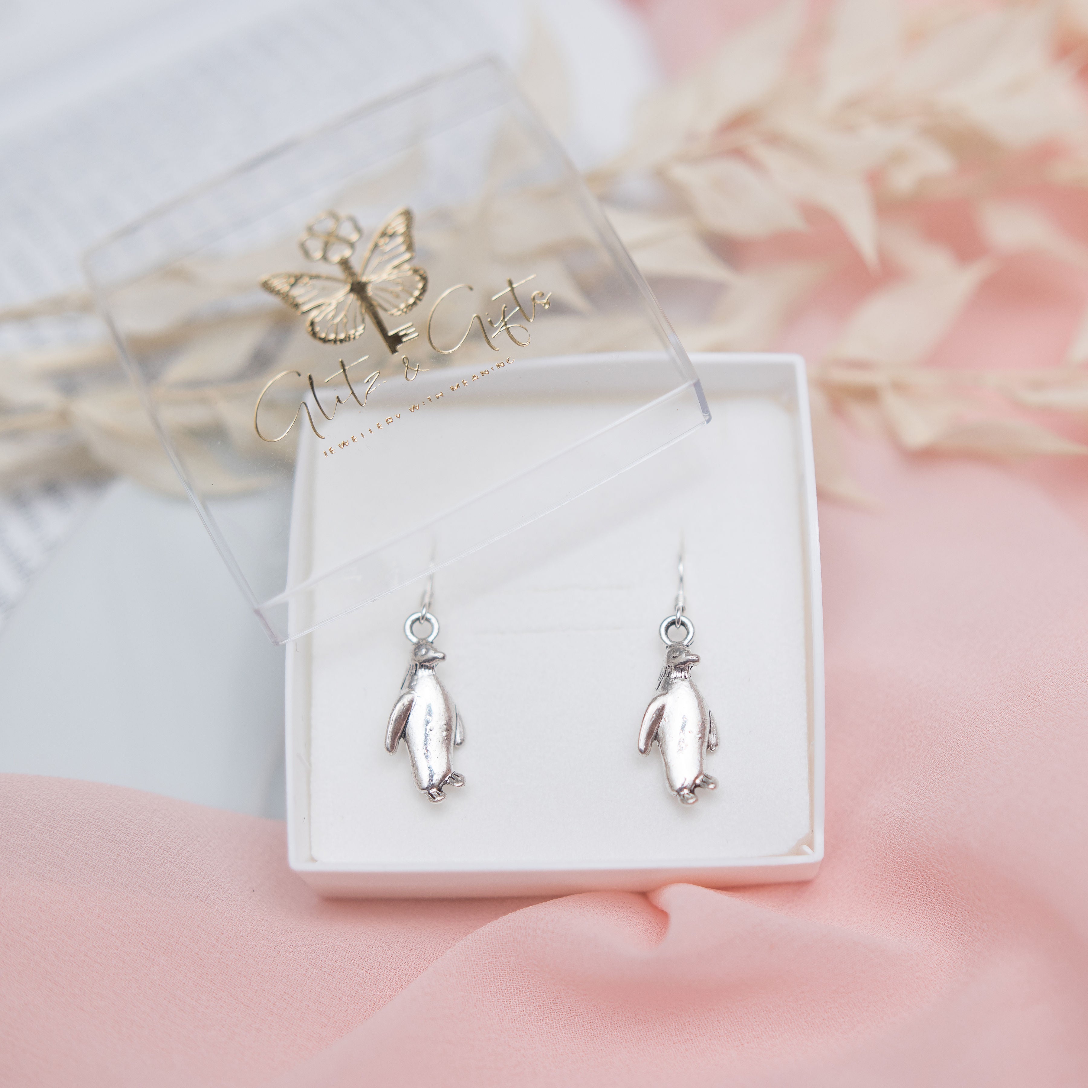 Penguin Charm Earrings