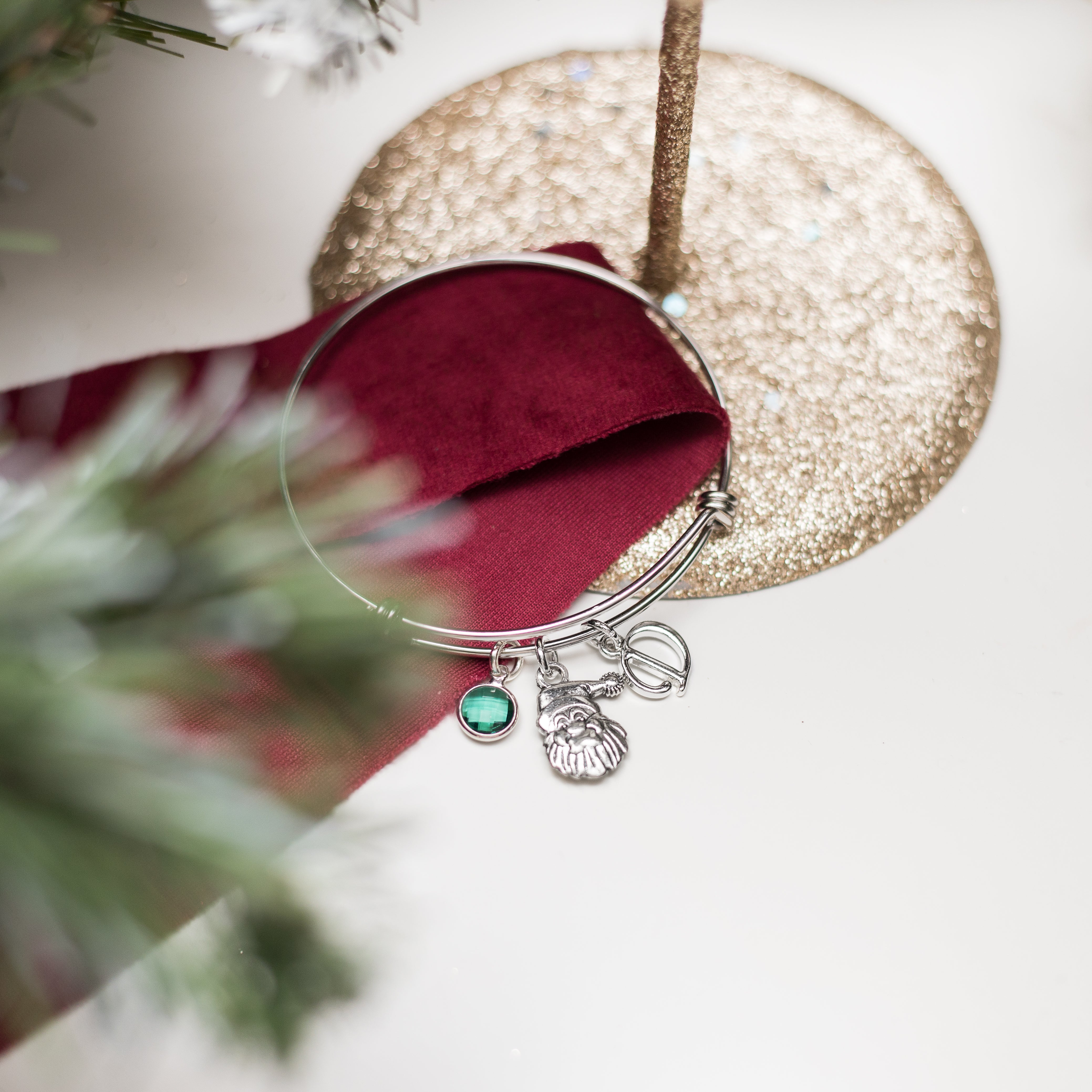 Personalised Santa Claus Father Christmas Bangle