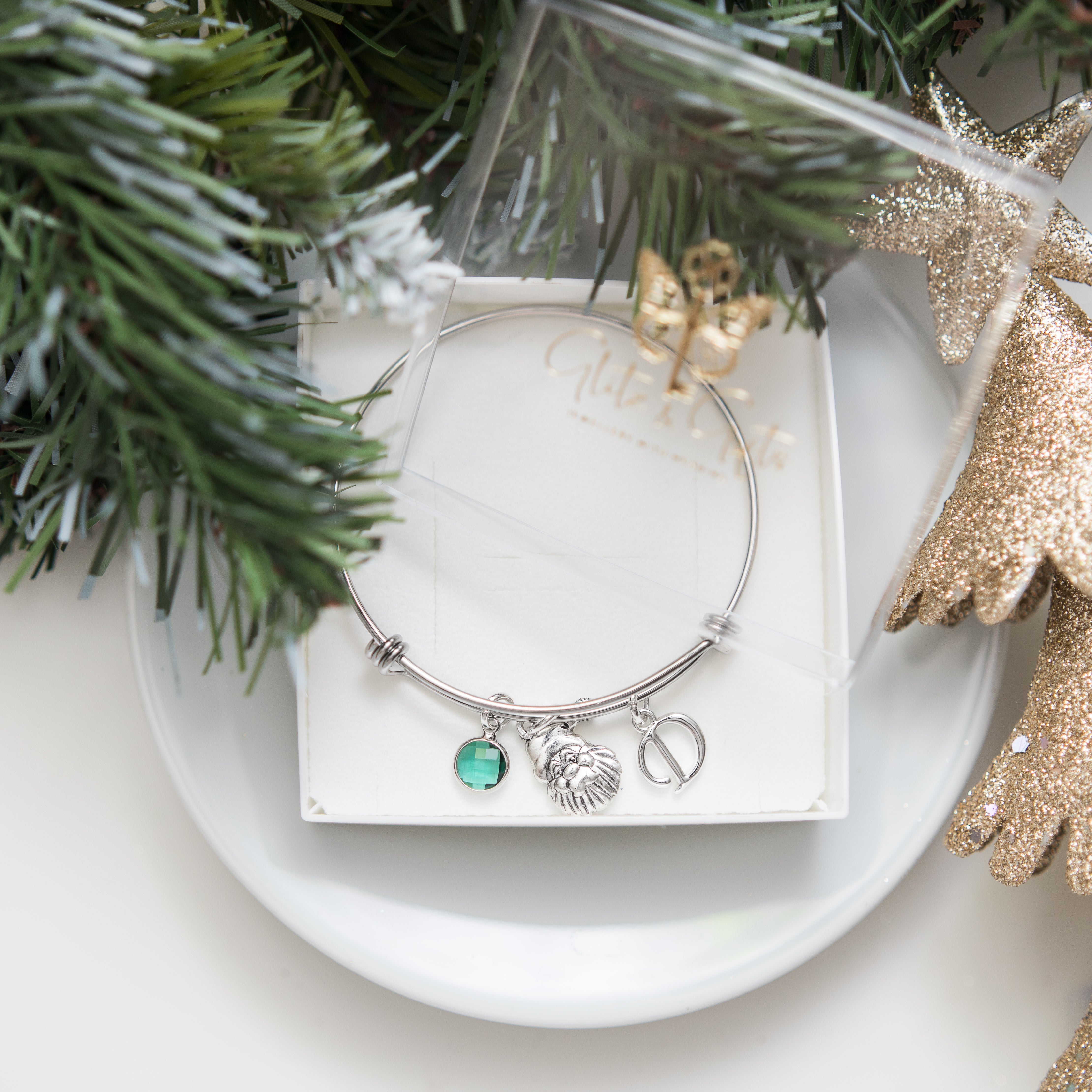 Personalised Santa Claus Father Christmas Bangle