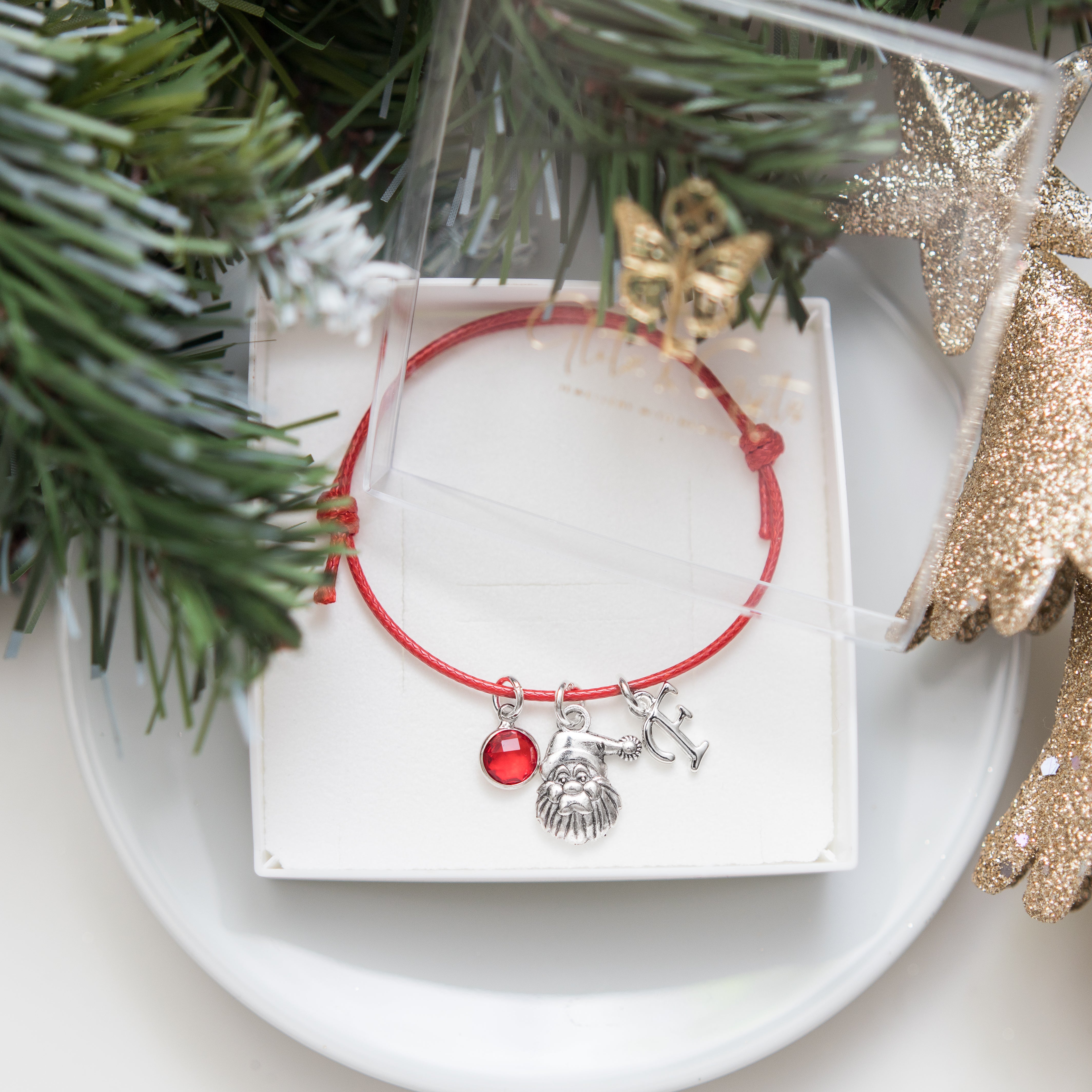 Personalised Santa Claus Cotton Bracelet