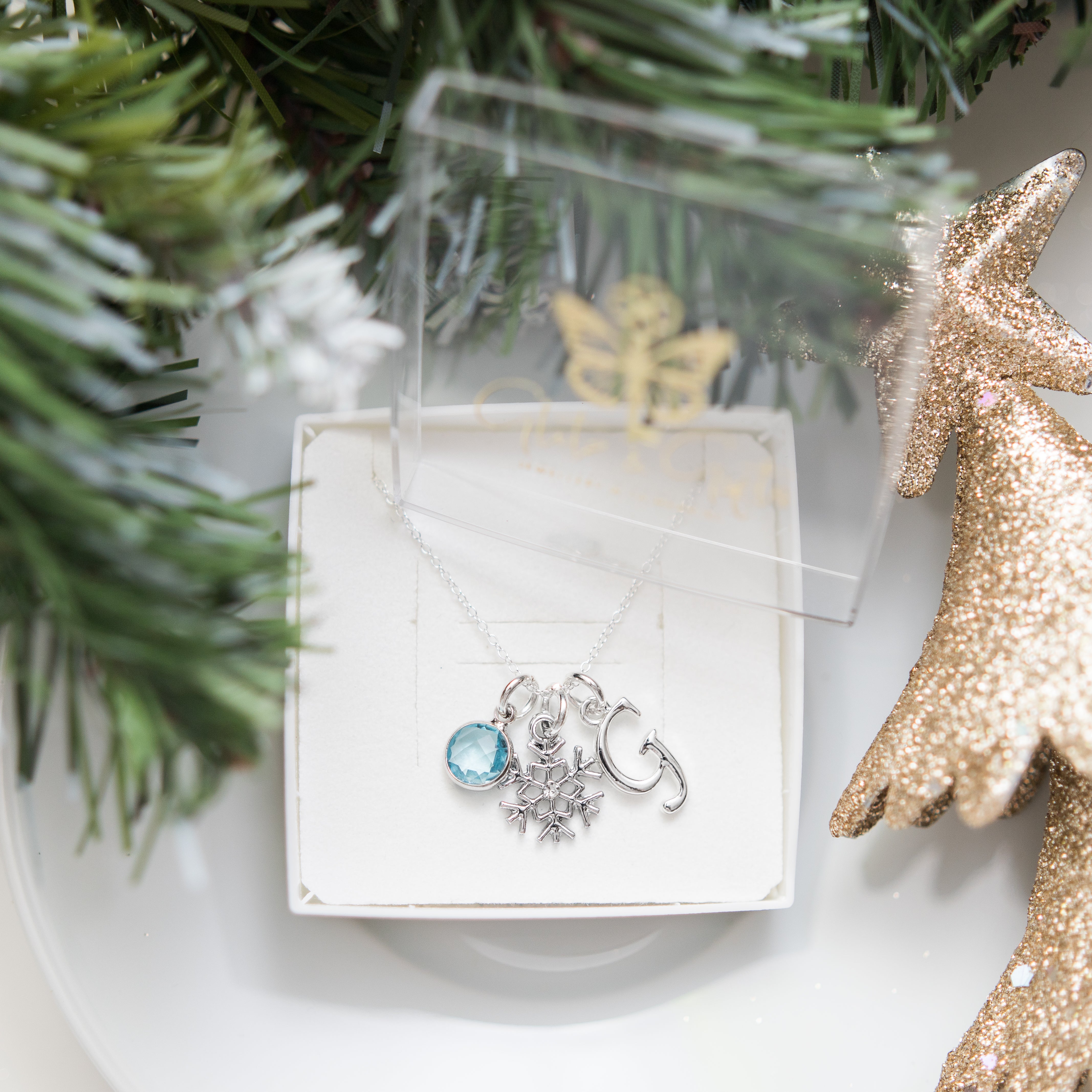 Personalised Snowflake Necklace