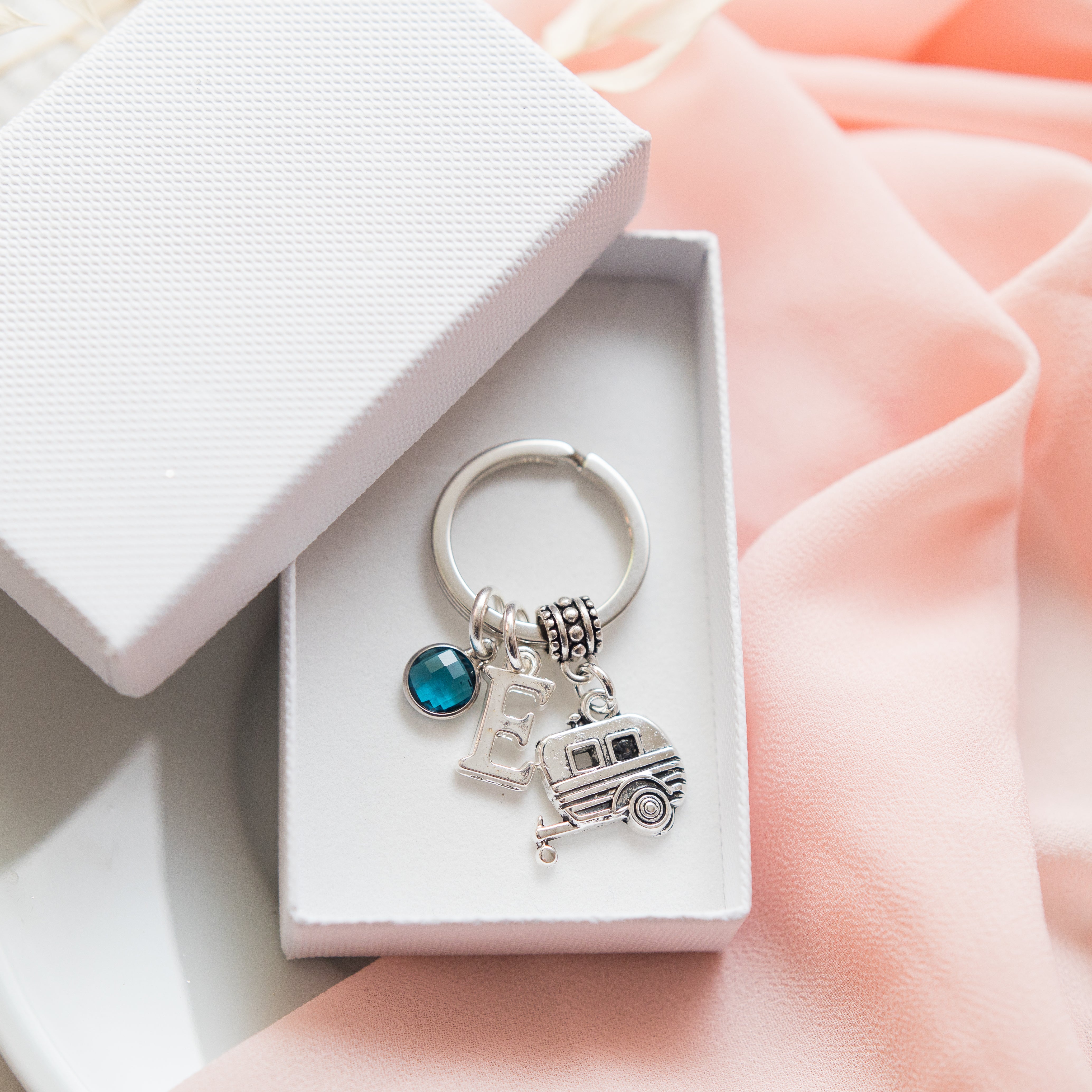 Personalised Caravan Keyring