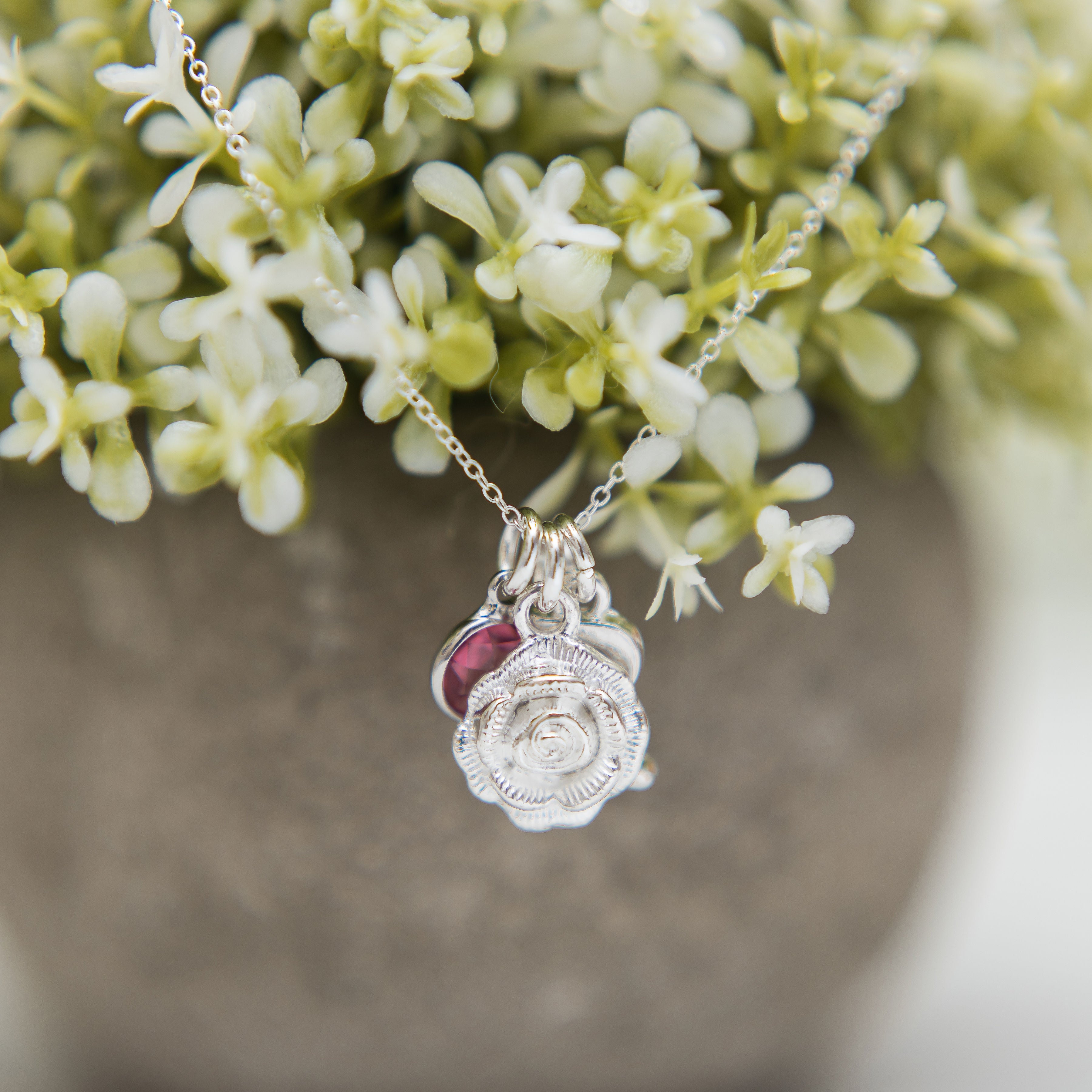 Personalised Rose Necklace