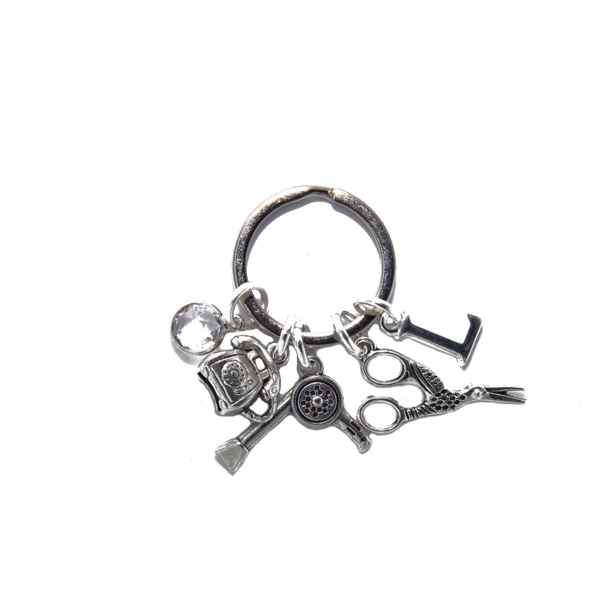 Personalised Hairdresser Keyring