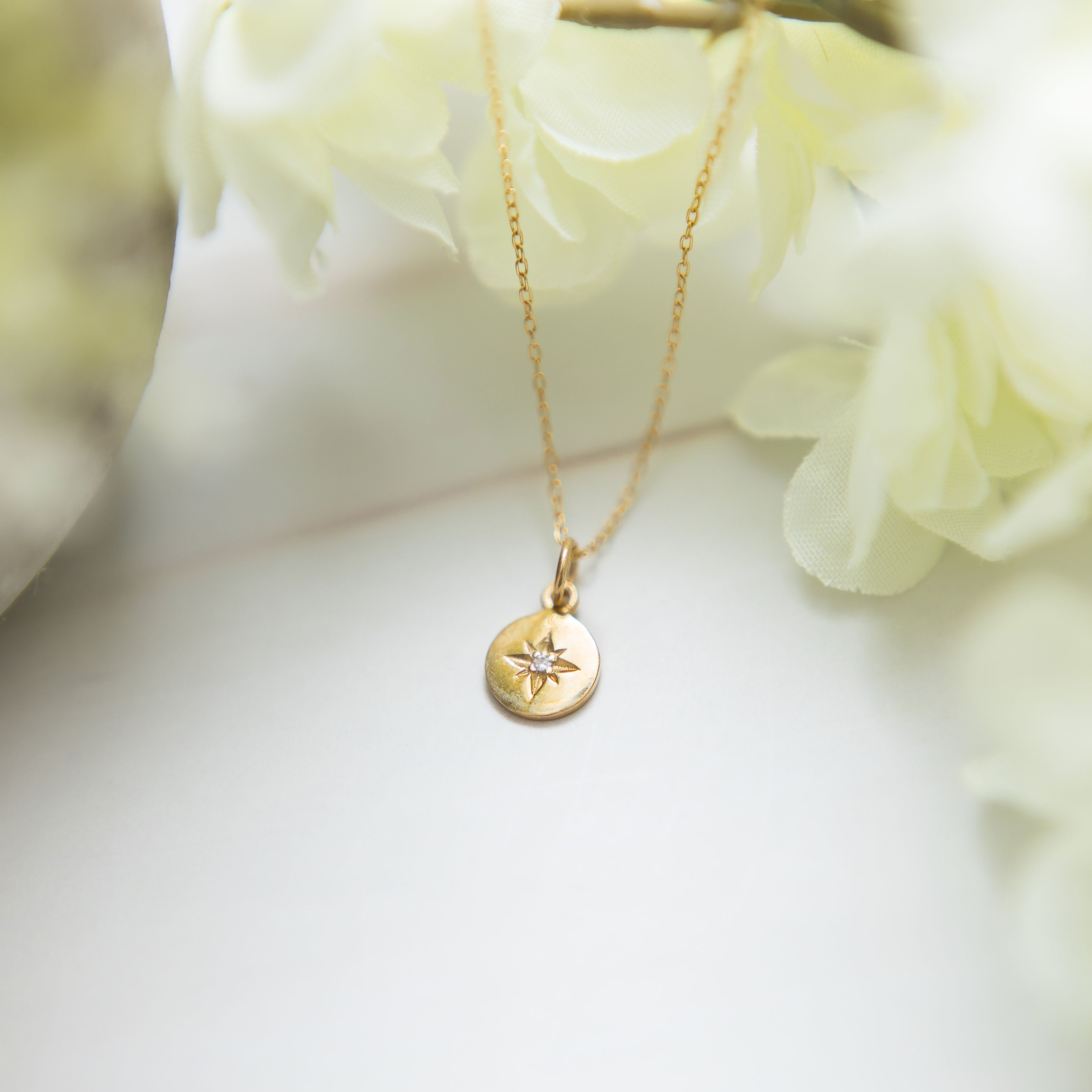 Gold Pole Star Necklace