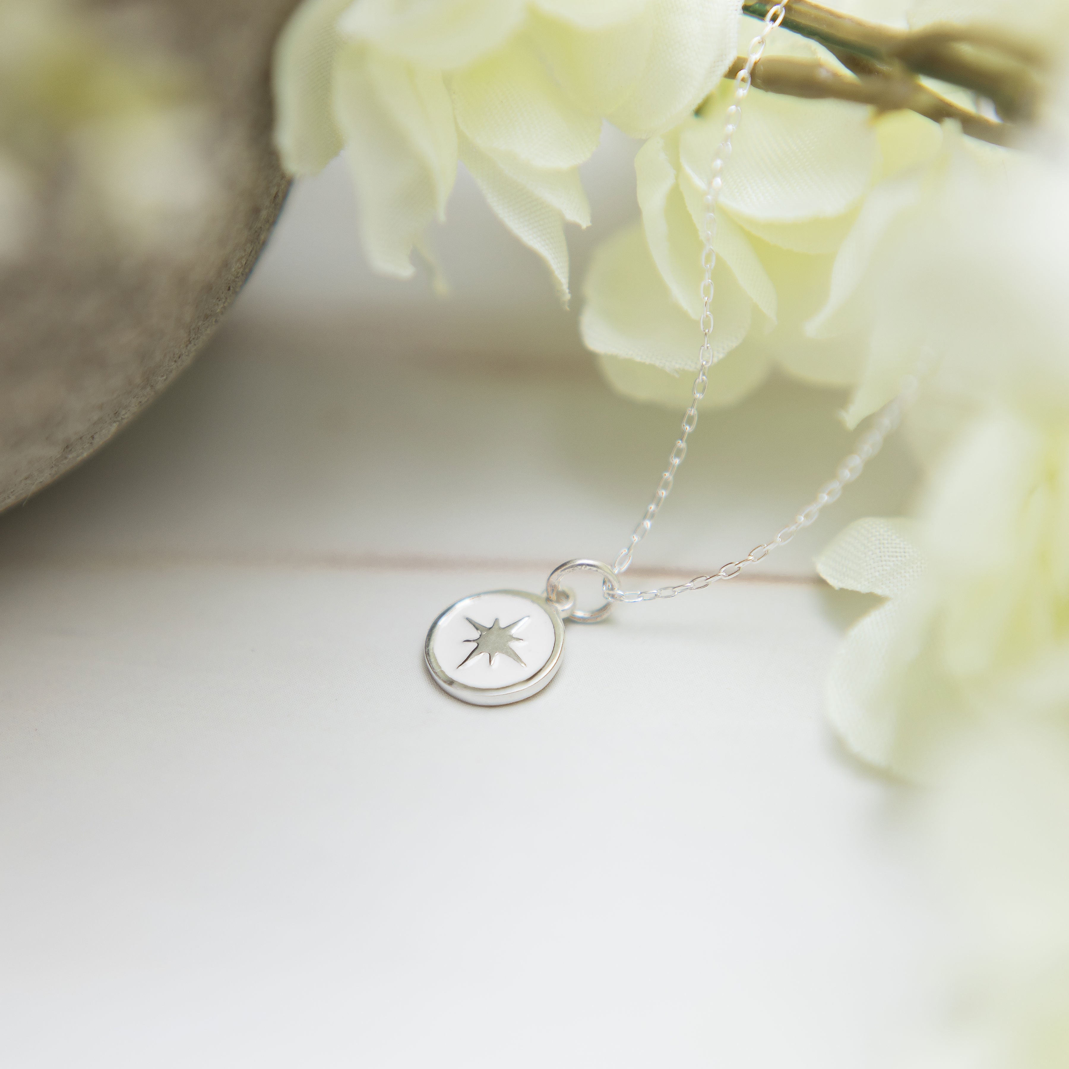 Silver Pole Star Necklace