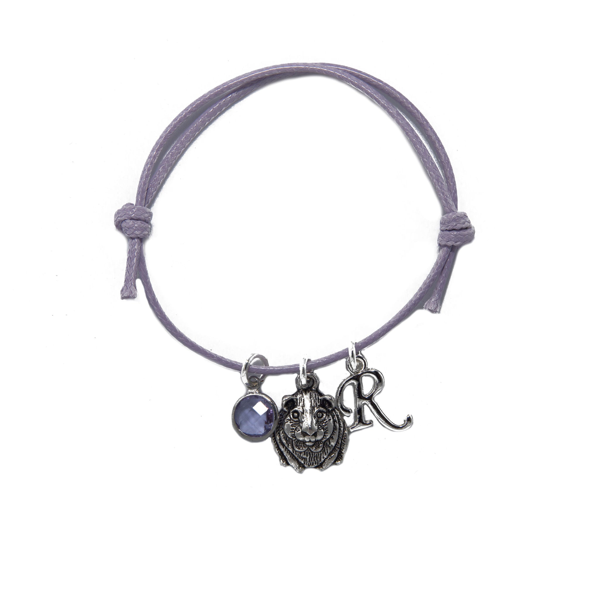 Personalised Guinea Pig Cord Bracelet