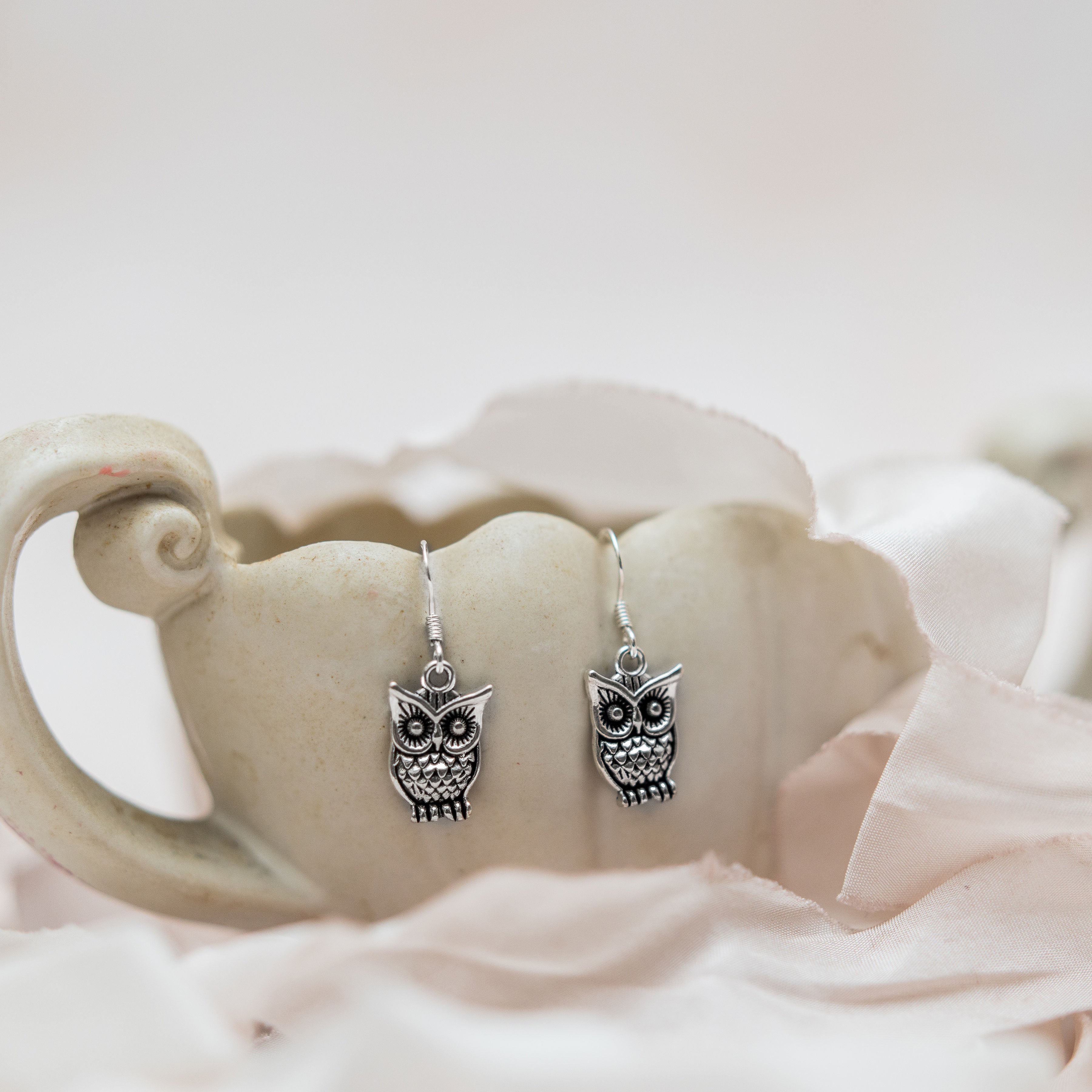Owl Charm Earrings