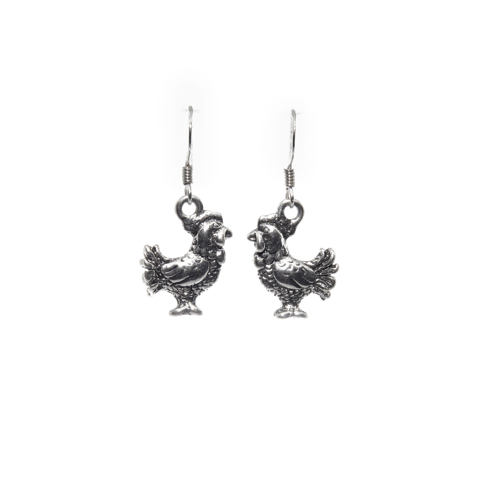 Chicken Charm Earrings