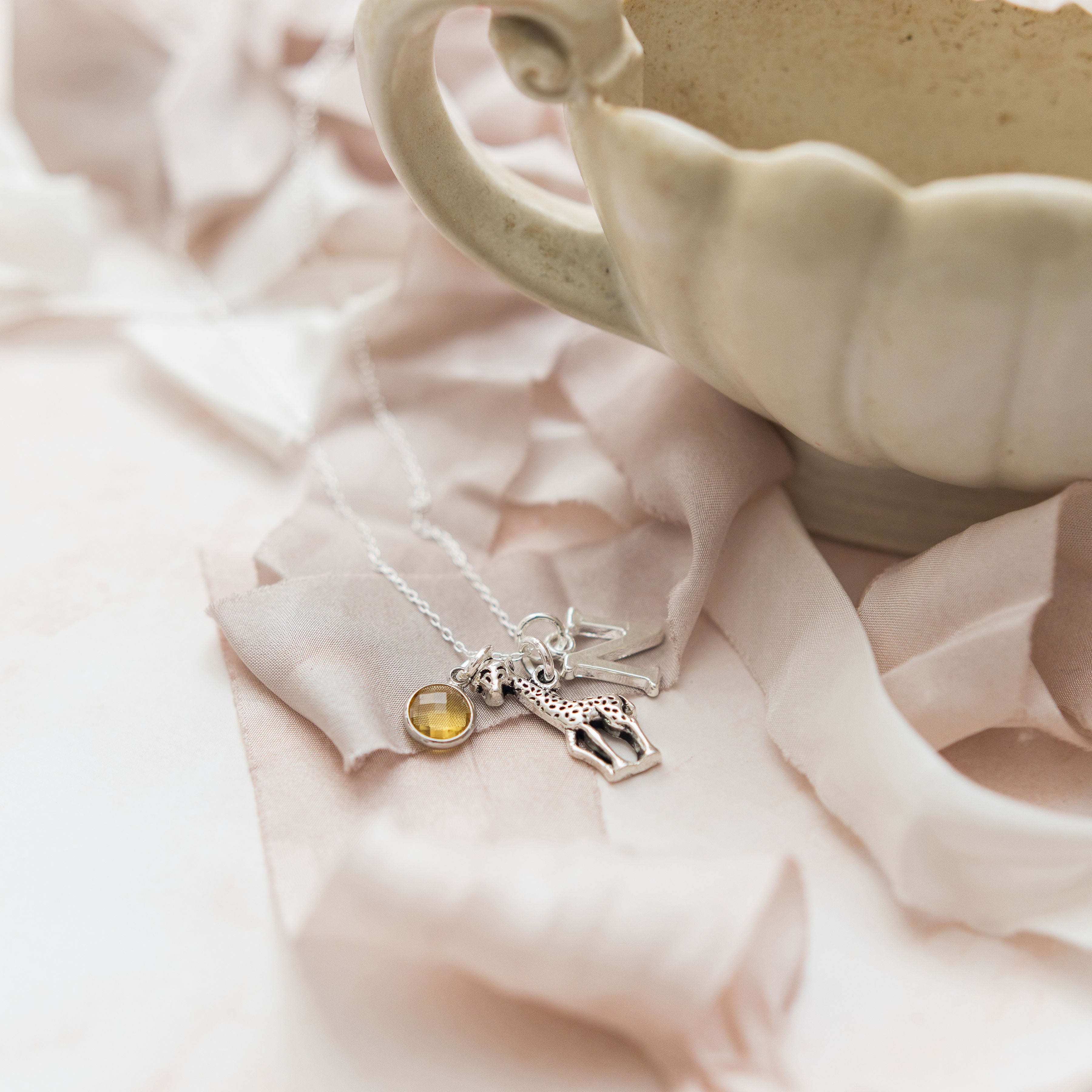 Personalised Giraffe Necklace