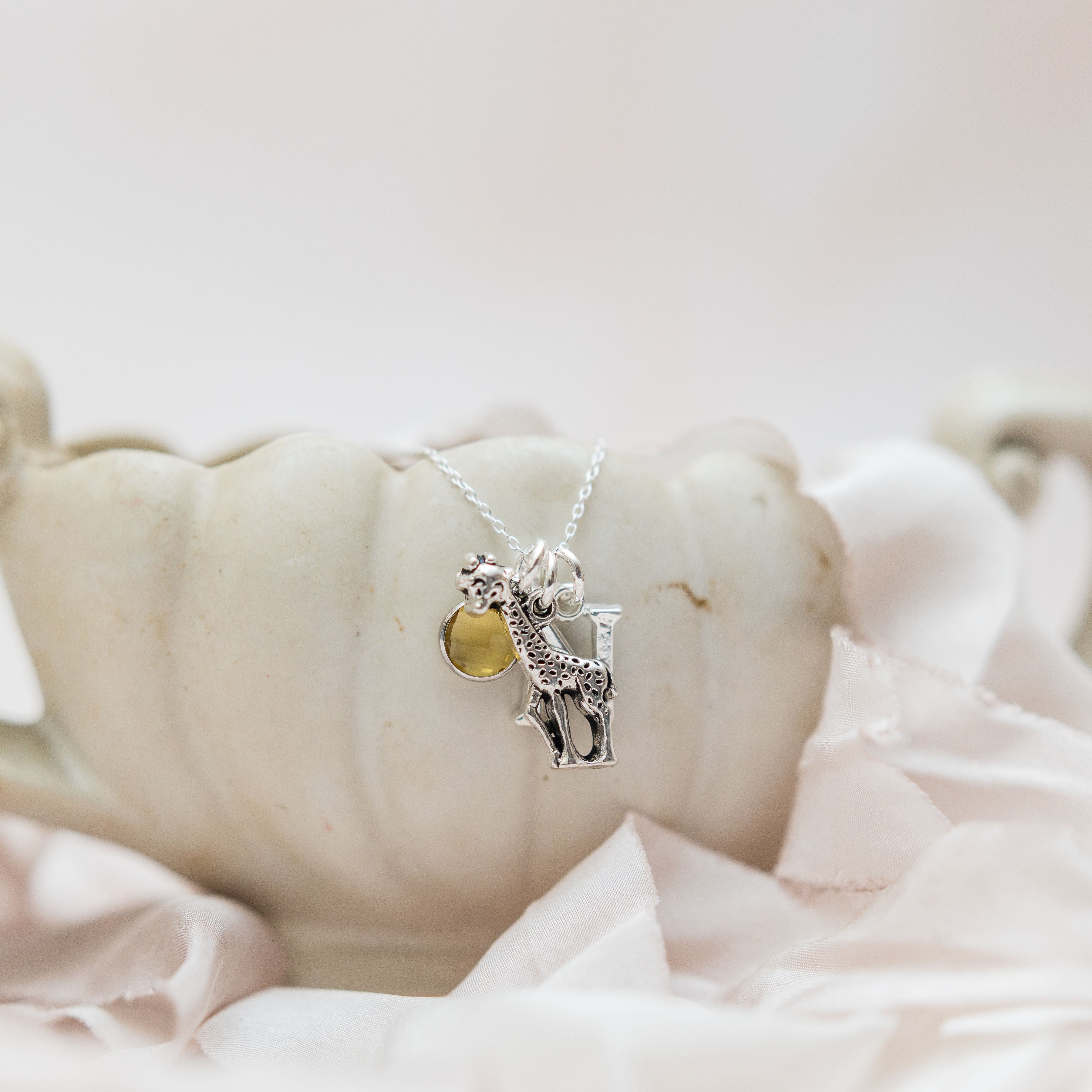 Personalised Giraffe Necklace