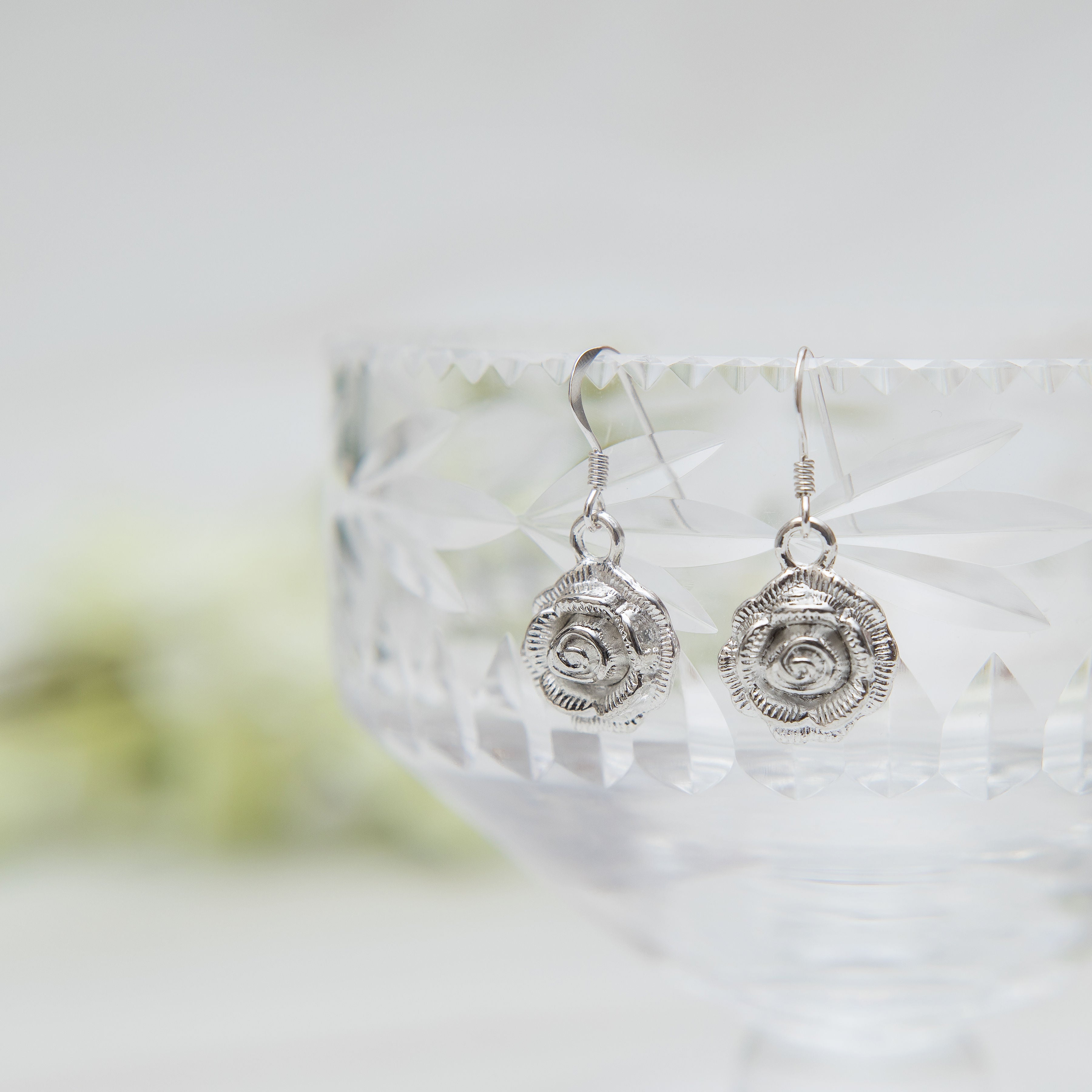 Rose Charm Earrings