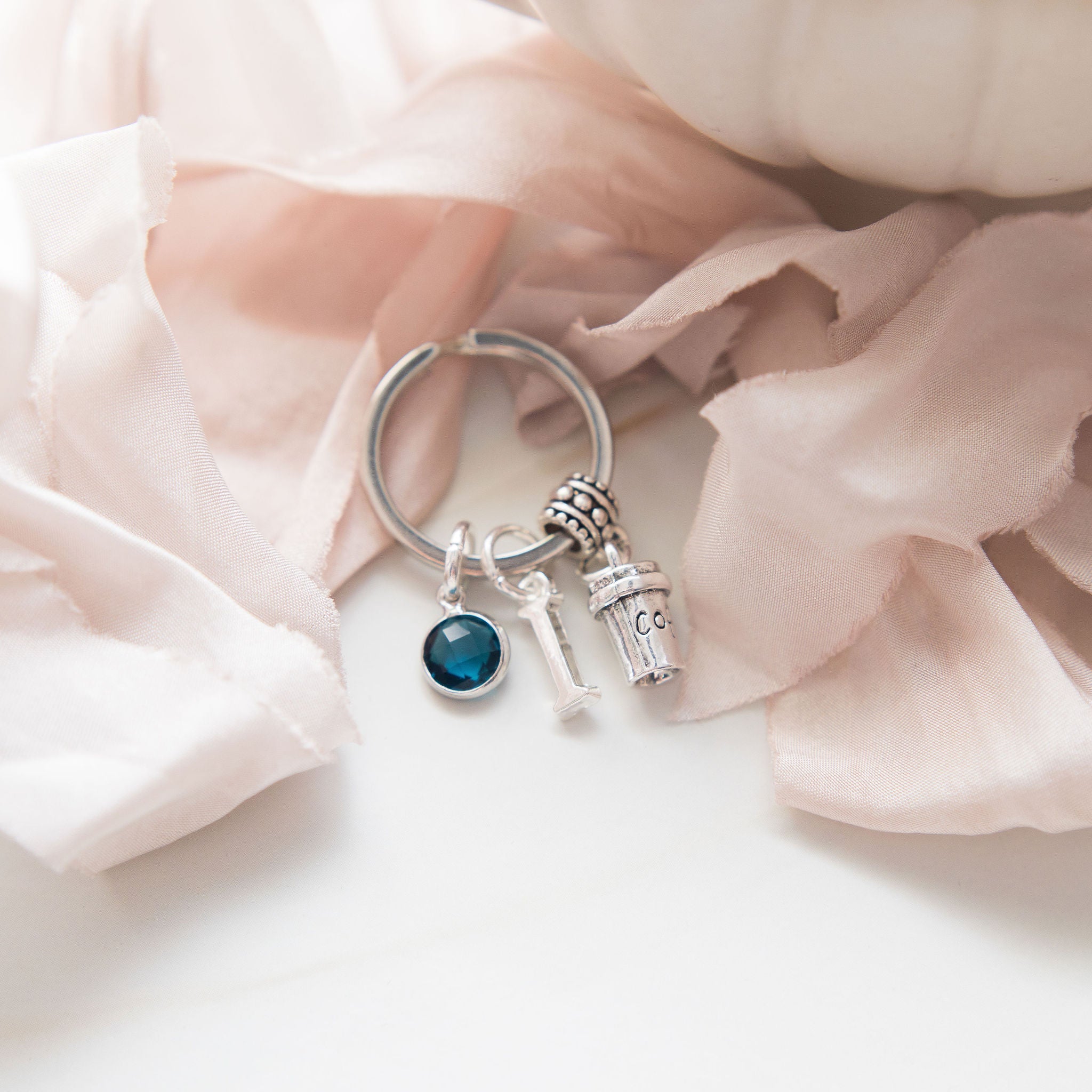 Personalised Coffee Keyring