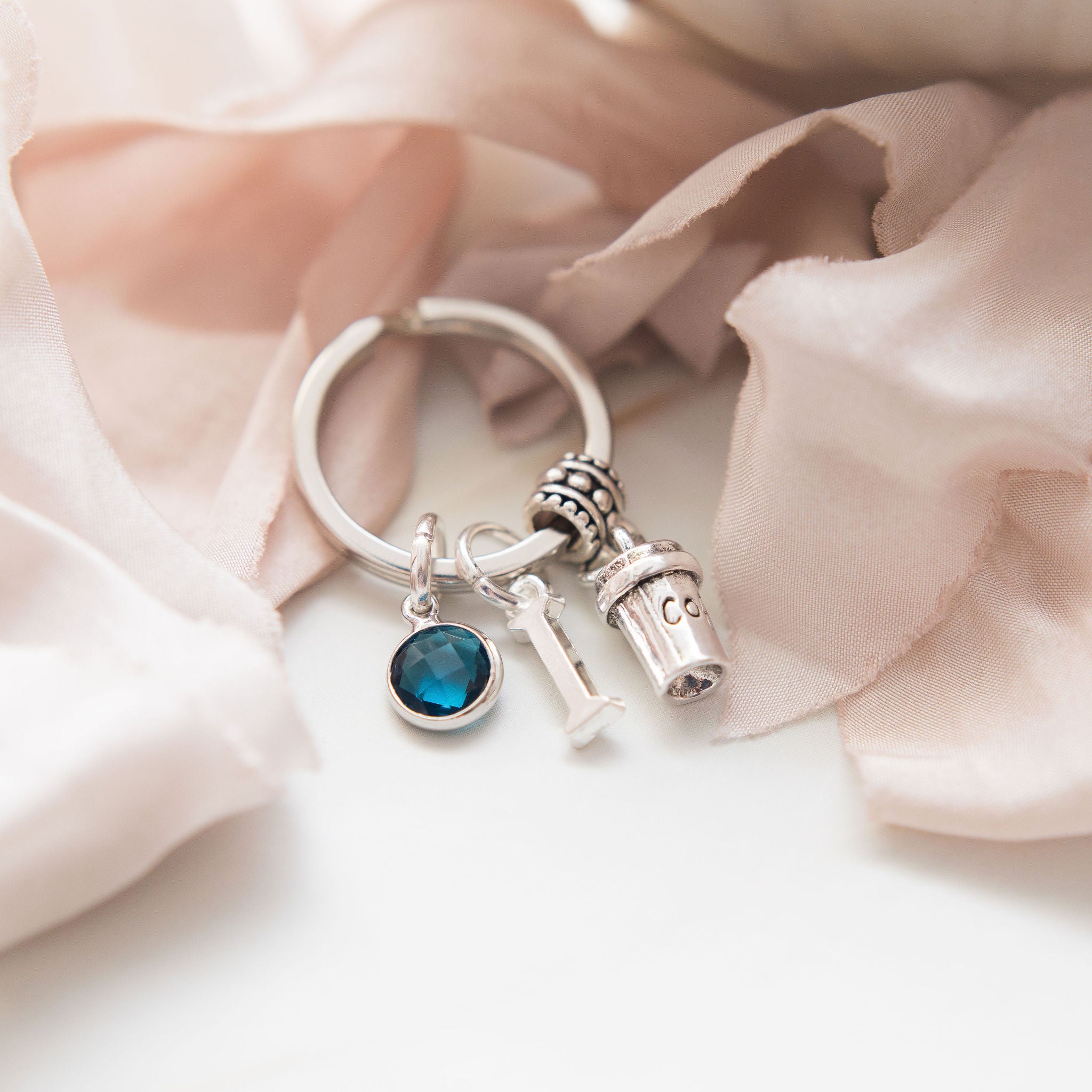 Personalised Coffee Keyring