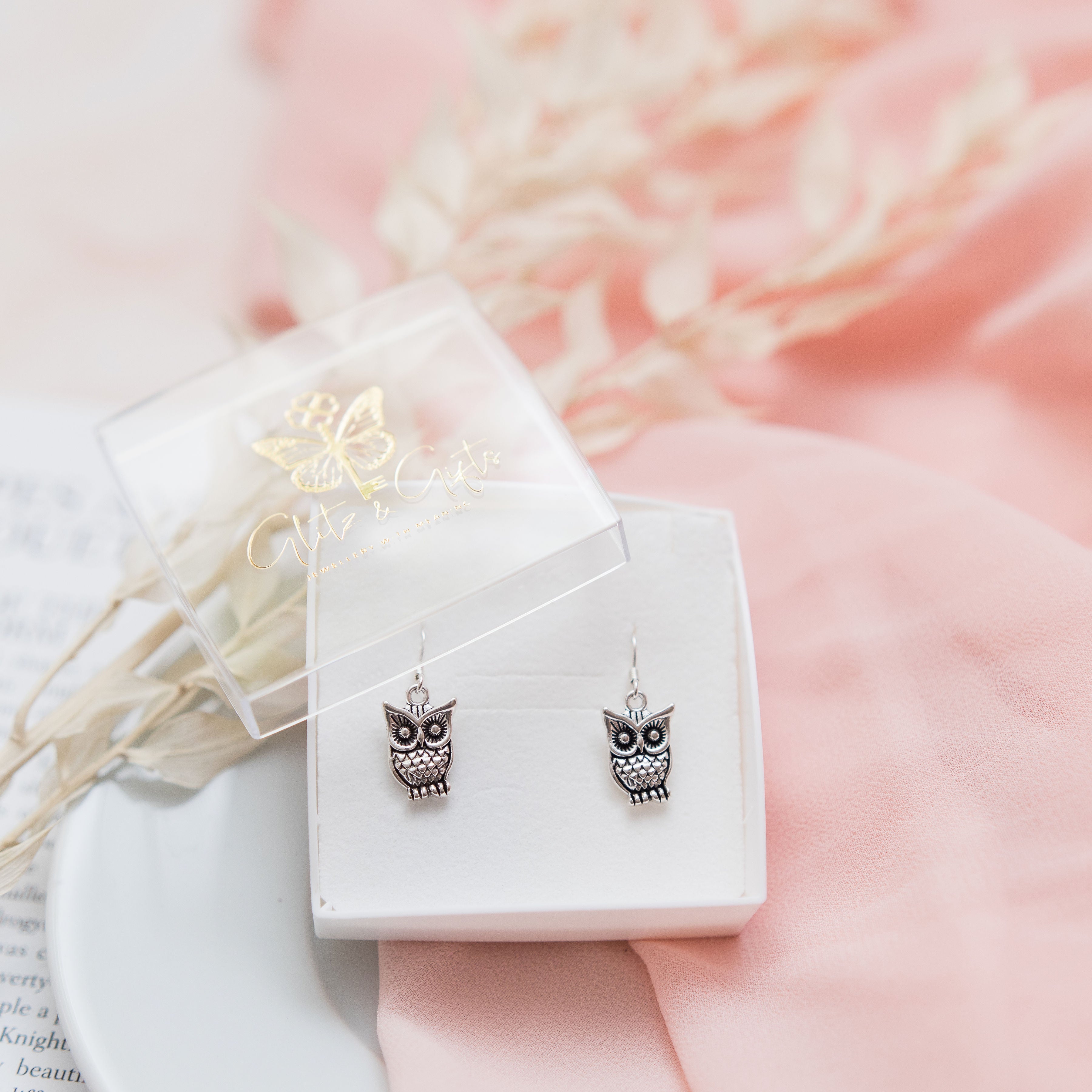 Owl Charm Earrings