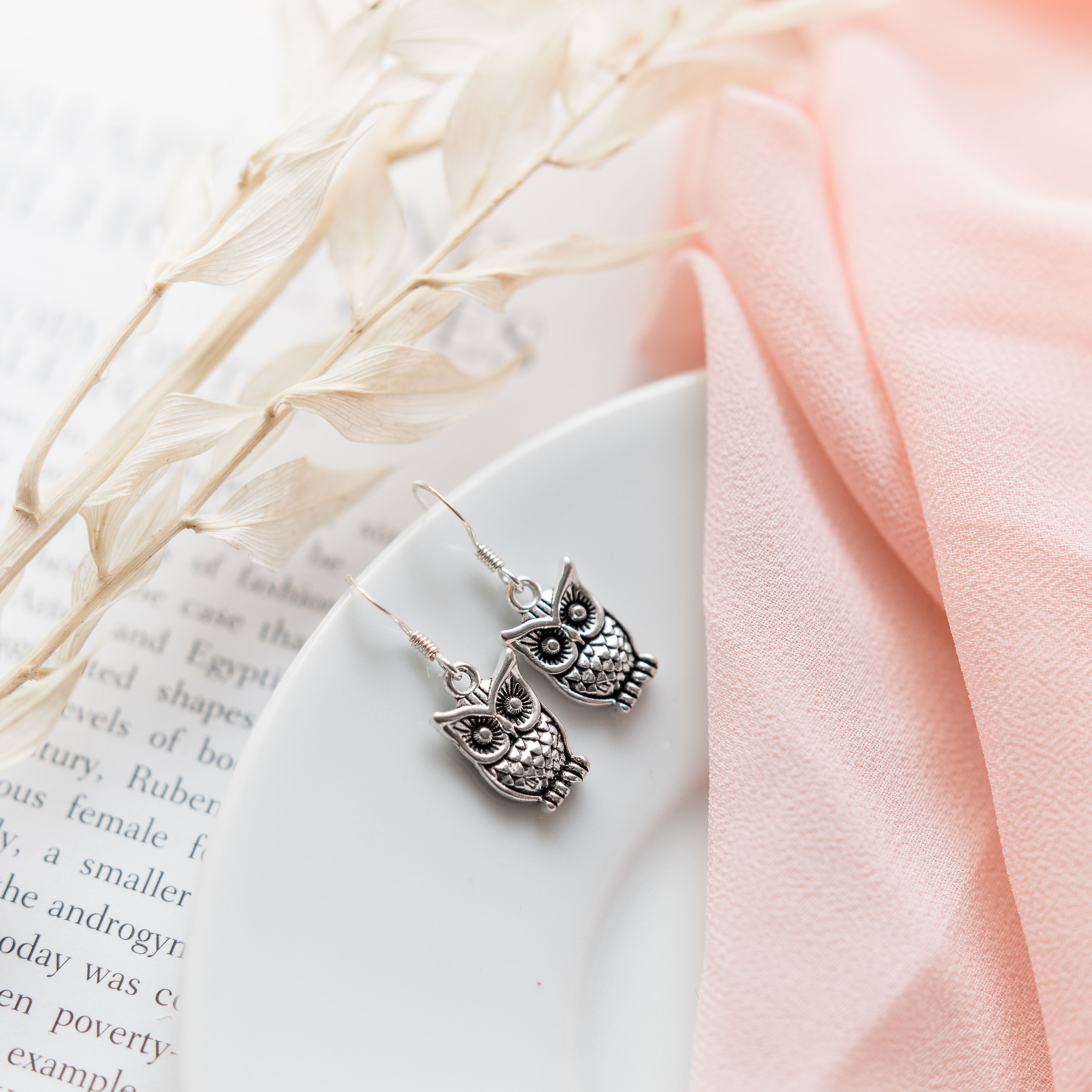 Owl Charm Earrings