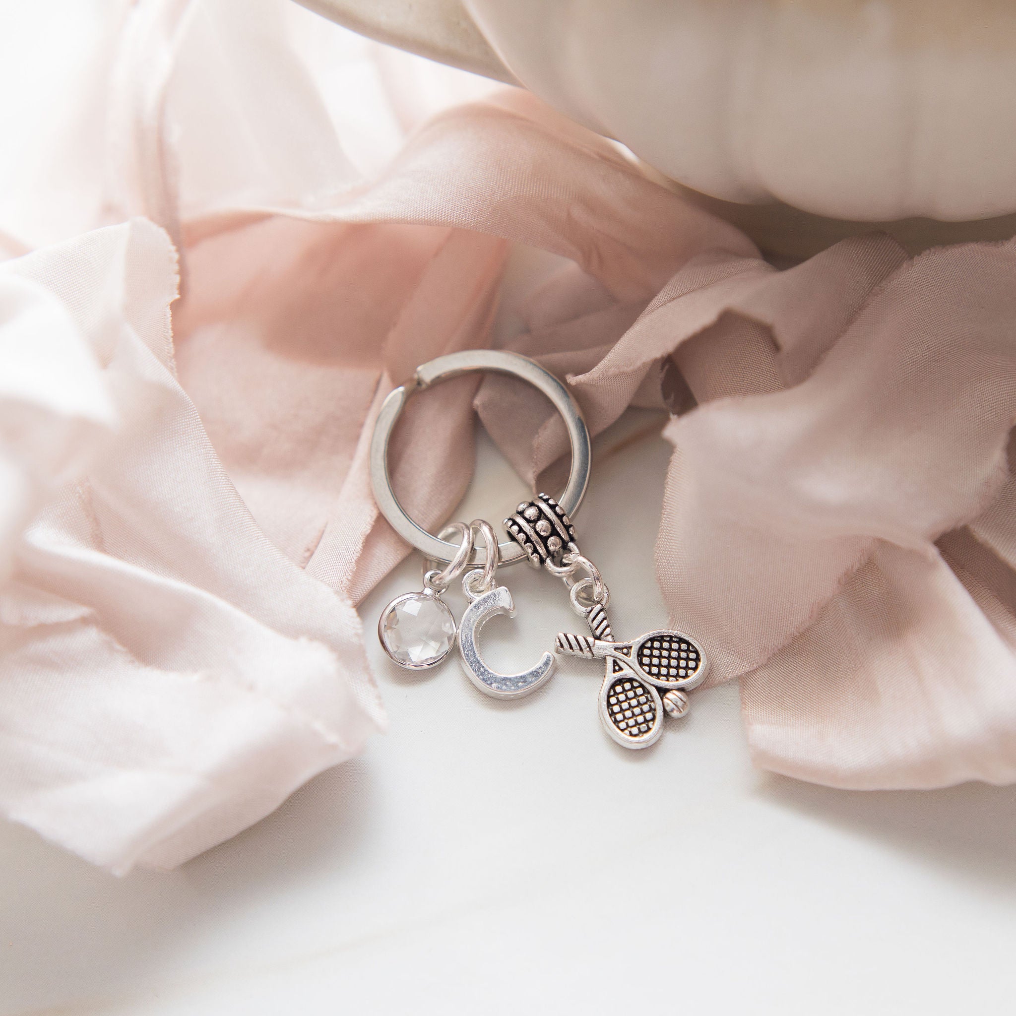 Personalised Tennis Keyring