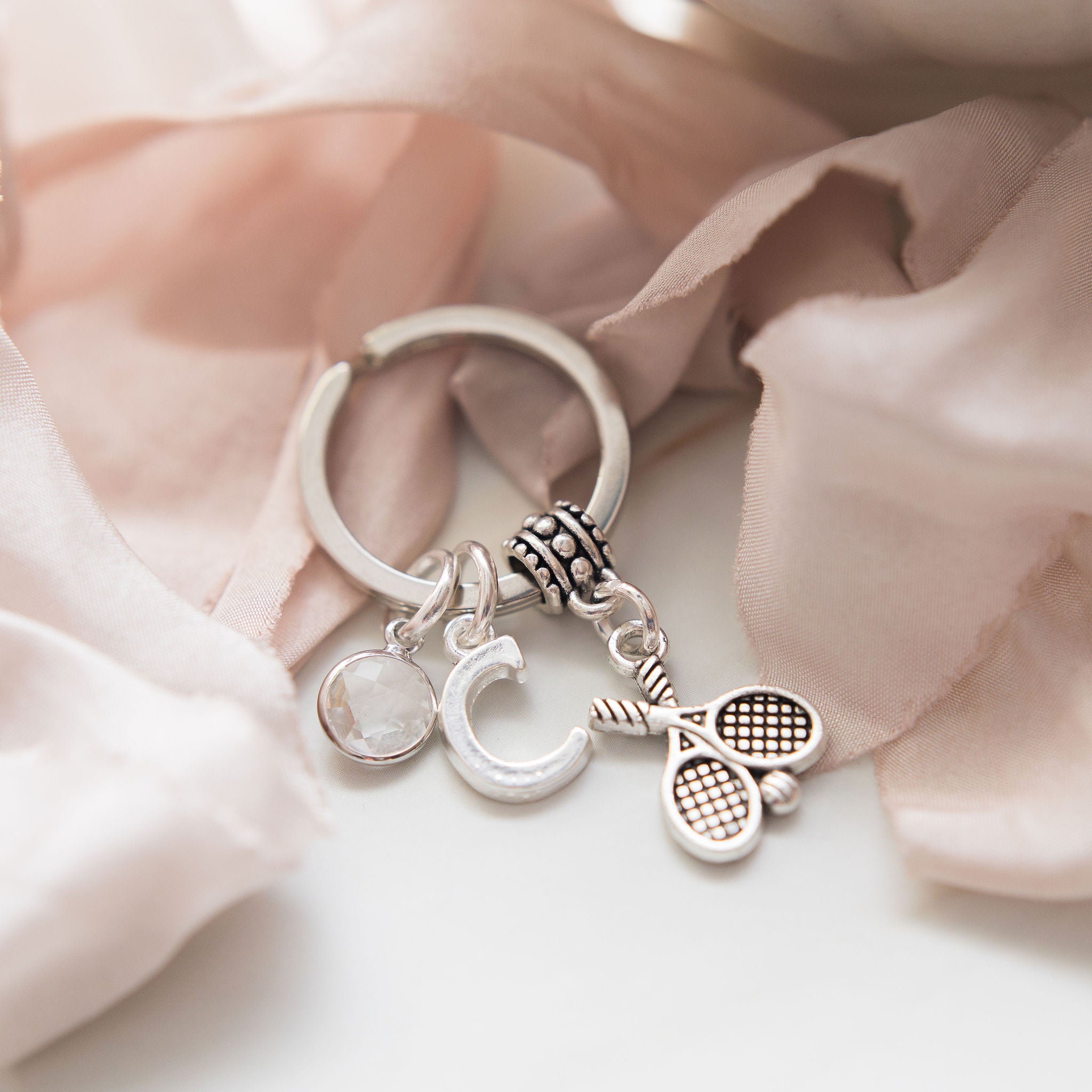 Personalised Tennis Keyring