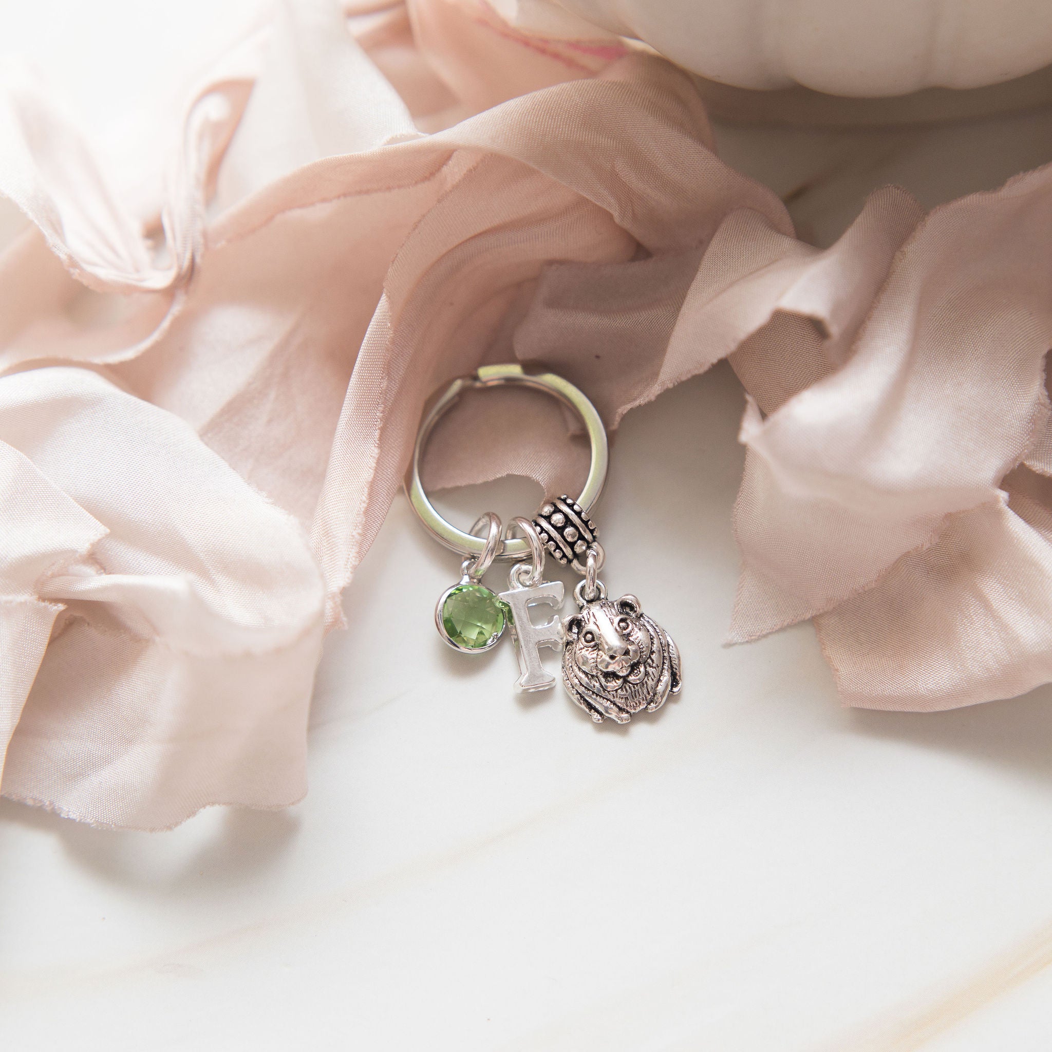 Personalised Guinea pig keyring