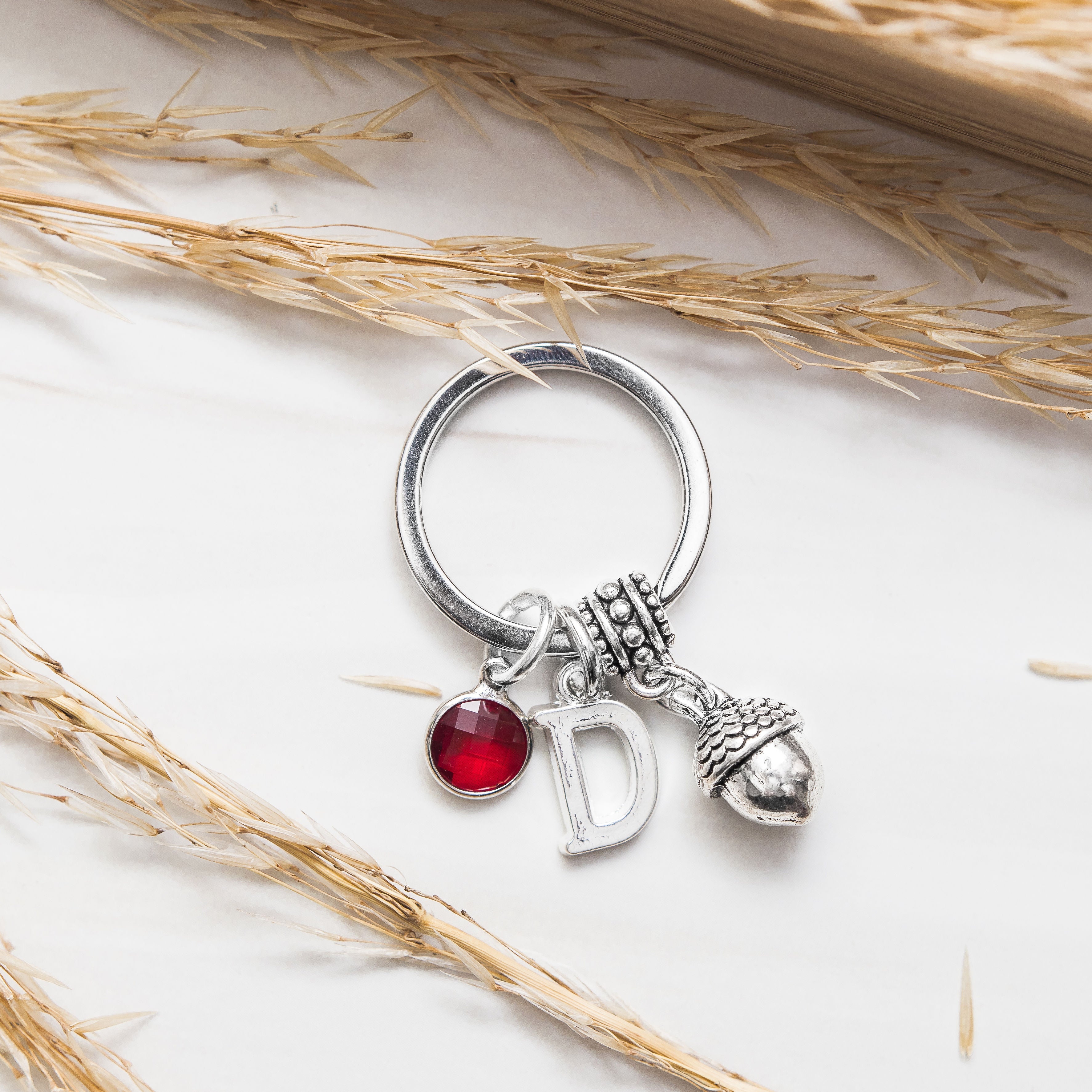 Personalised Acorn Keyring