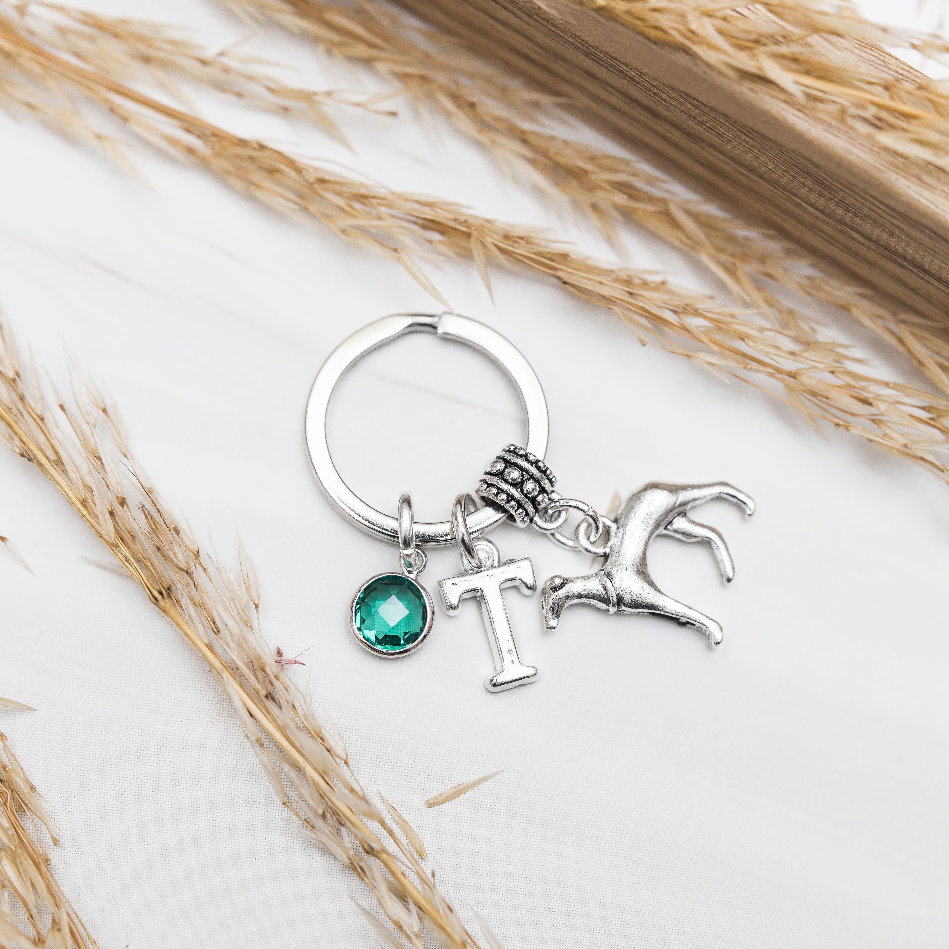 Personalised Greyhound Keyring