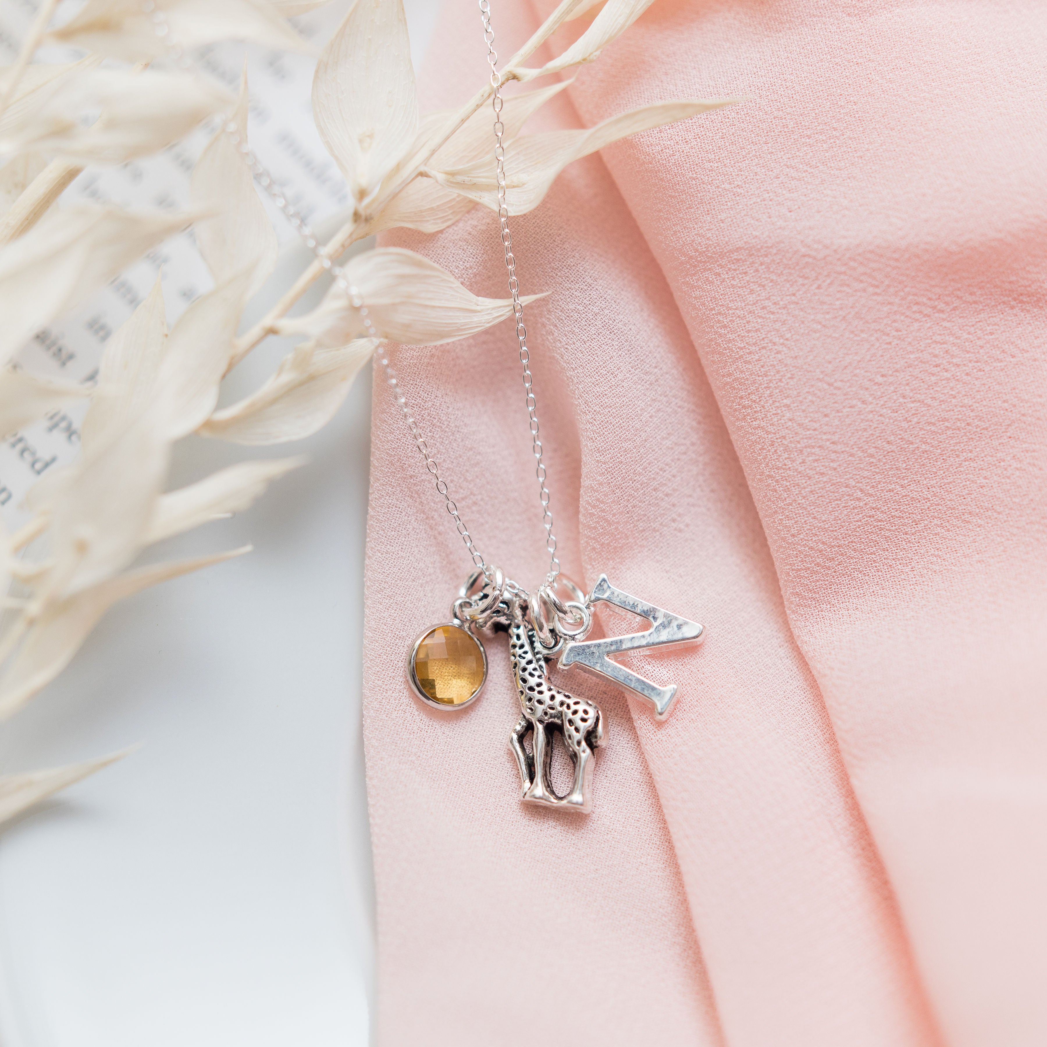Personalised Giraffe Necklace