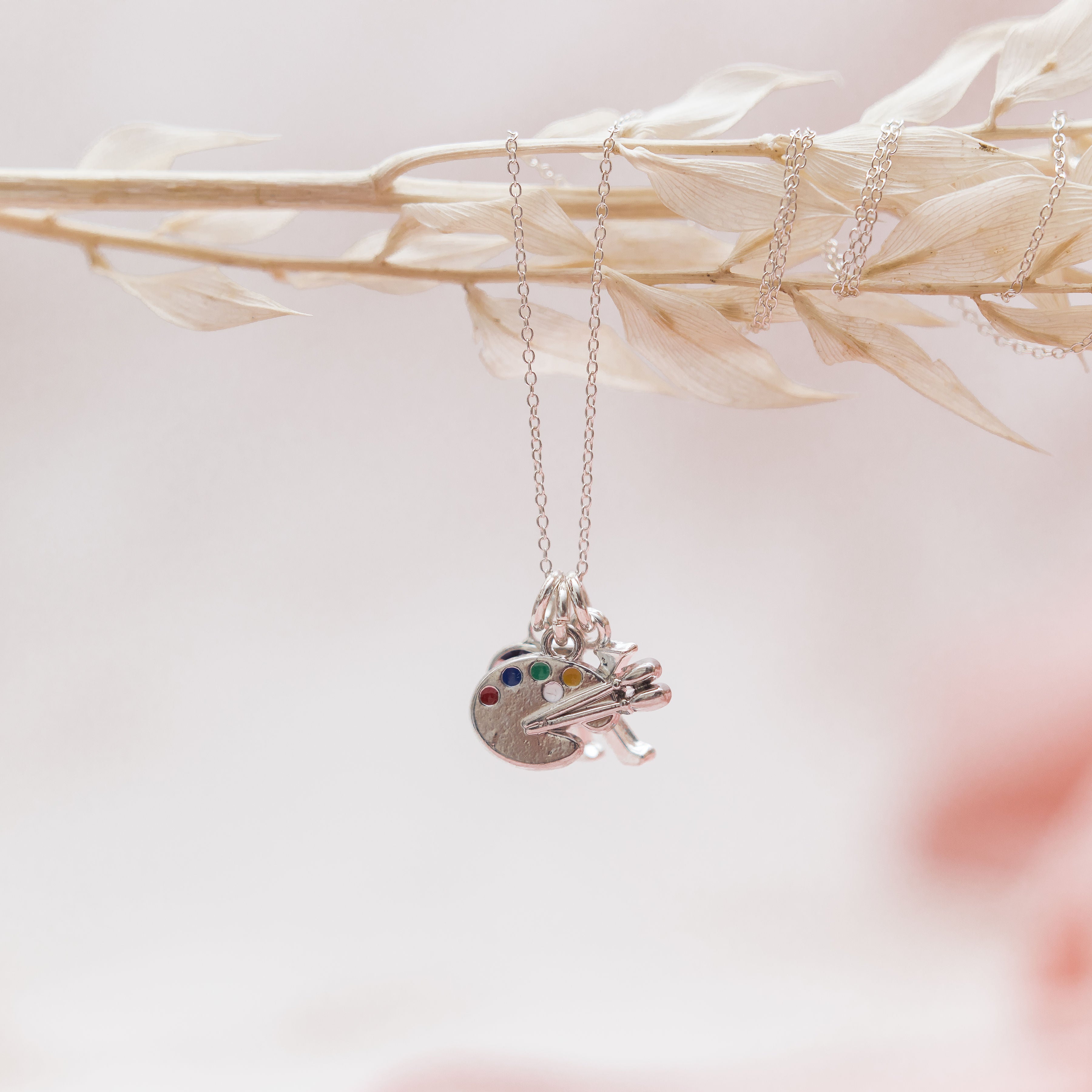 Personalised Paint Palette Necklace
