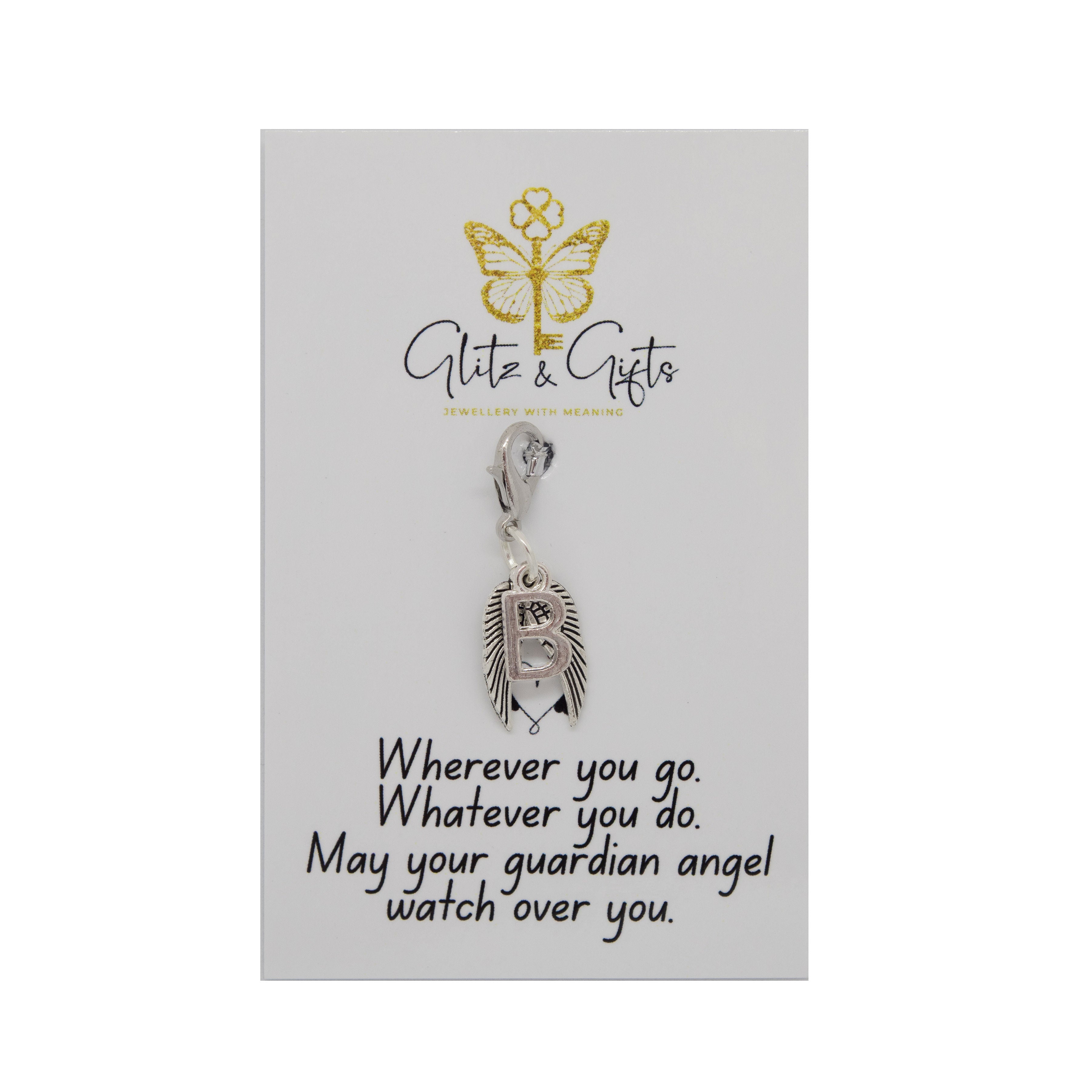 Personalised Angel Wing Clip on Charms
