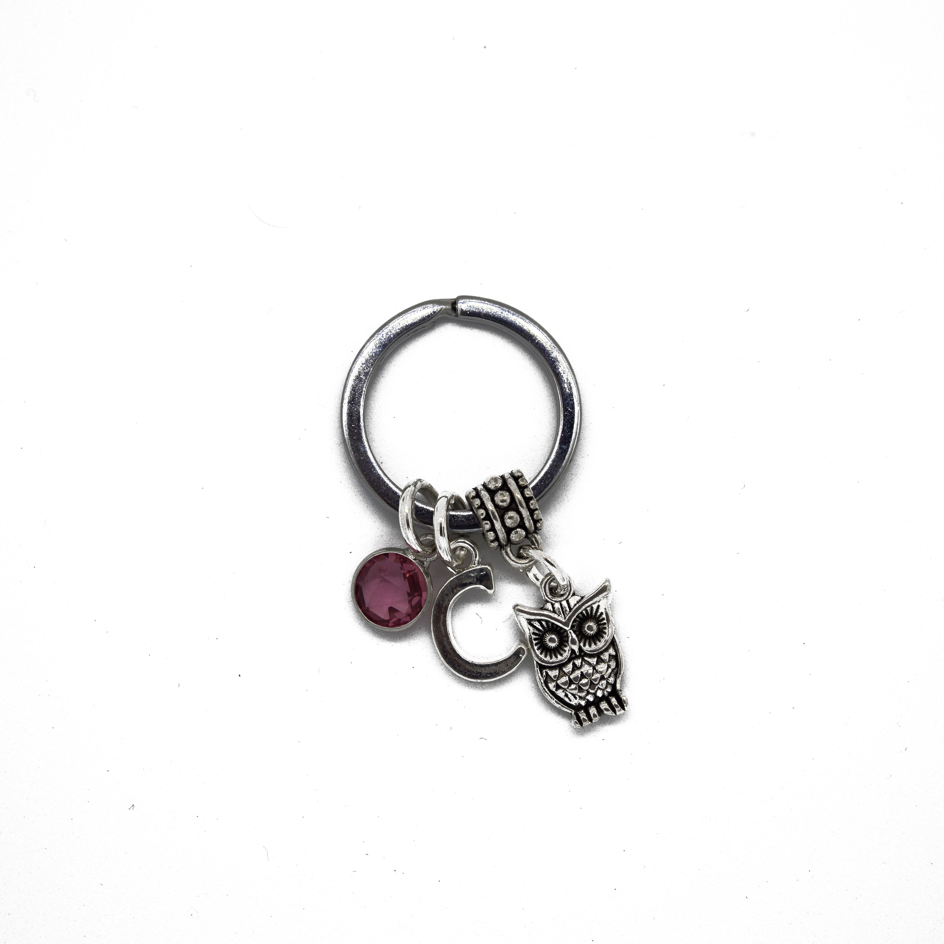 Personalised Owl Keyring