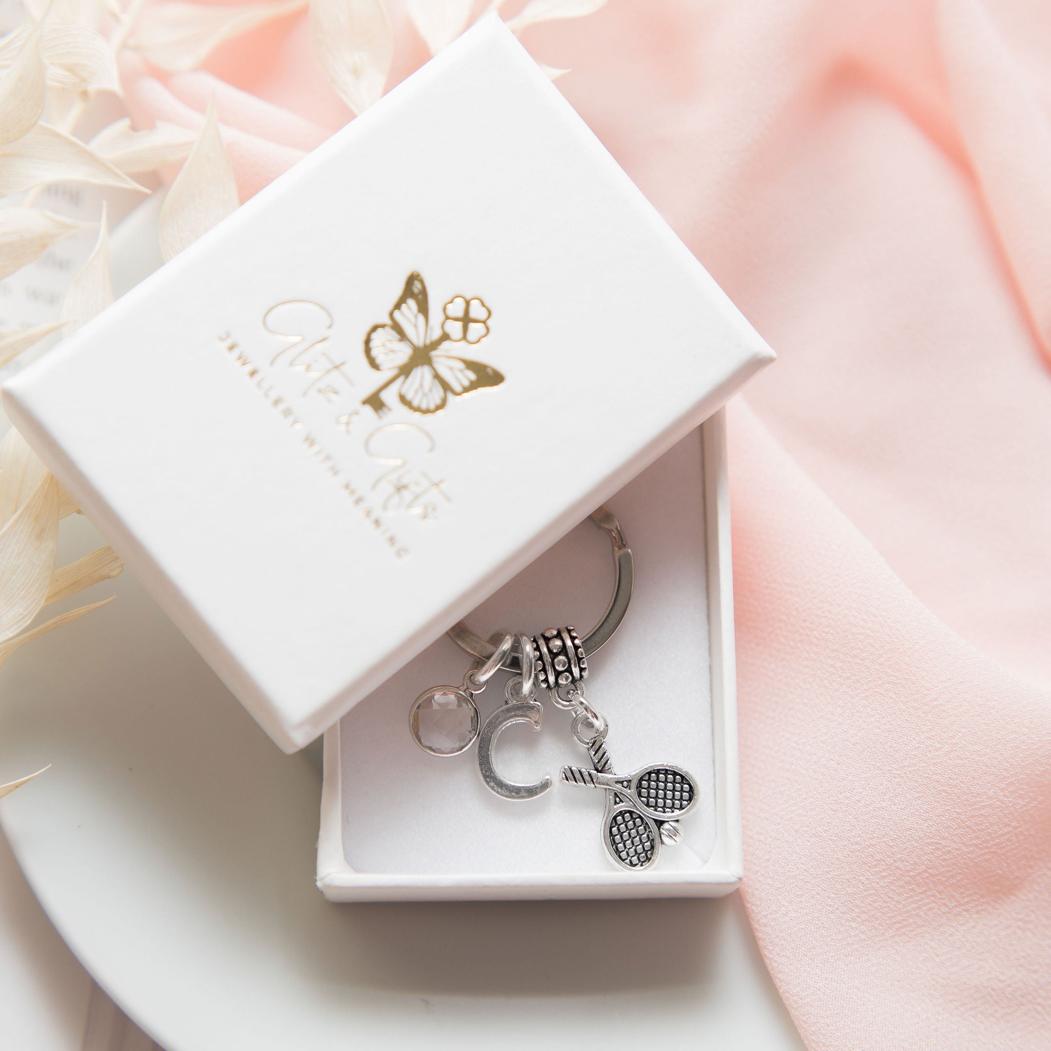 Personalised Tennis Keyring