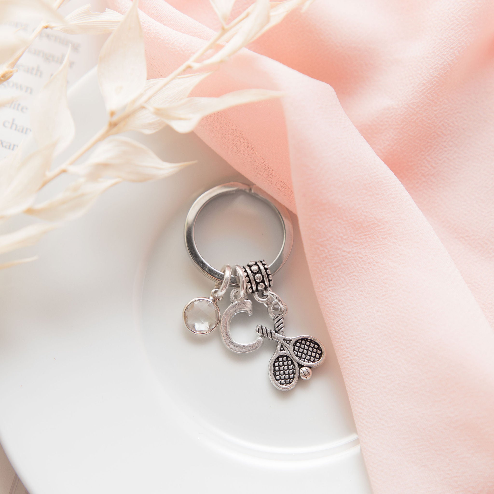 Personalised Tennis Keyring