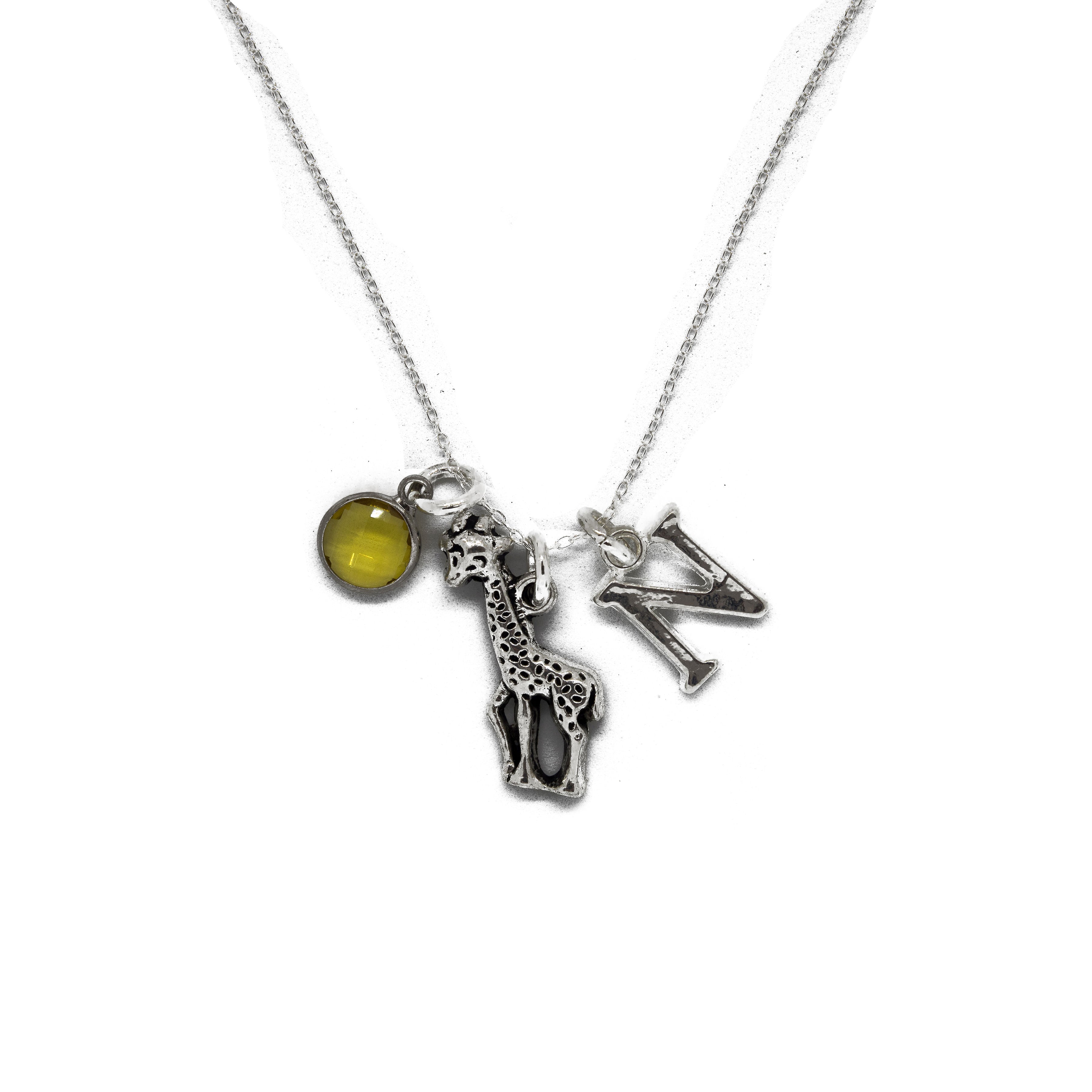 Personalised Giraffe Necklace
