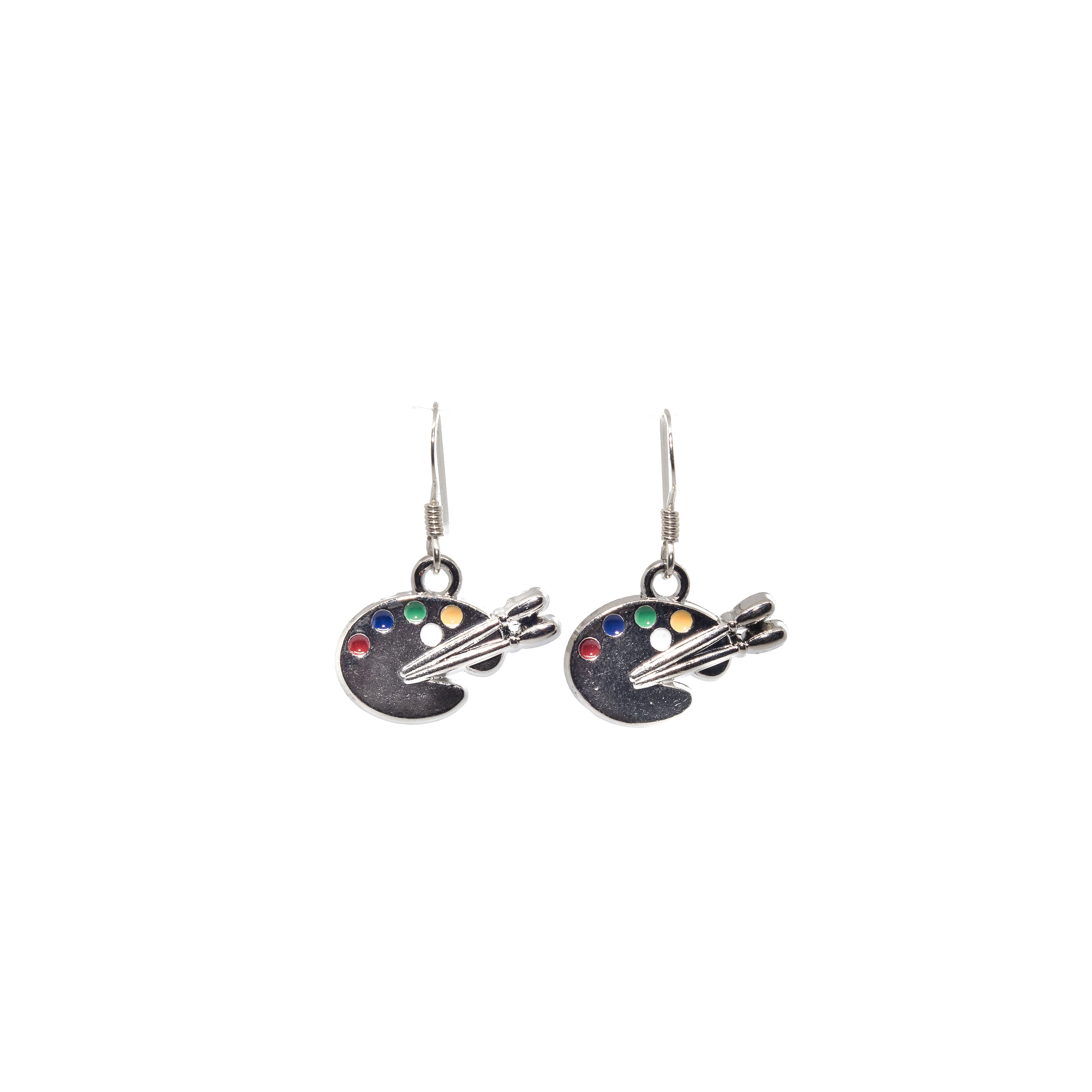 Paint Palette Charm Earrings