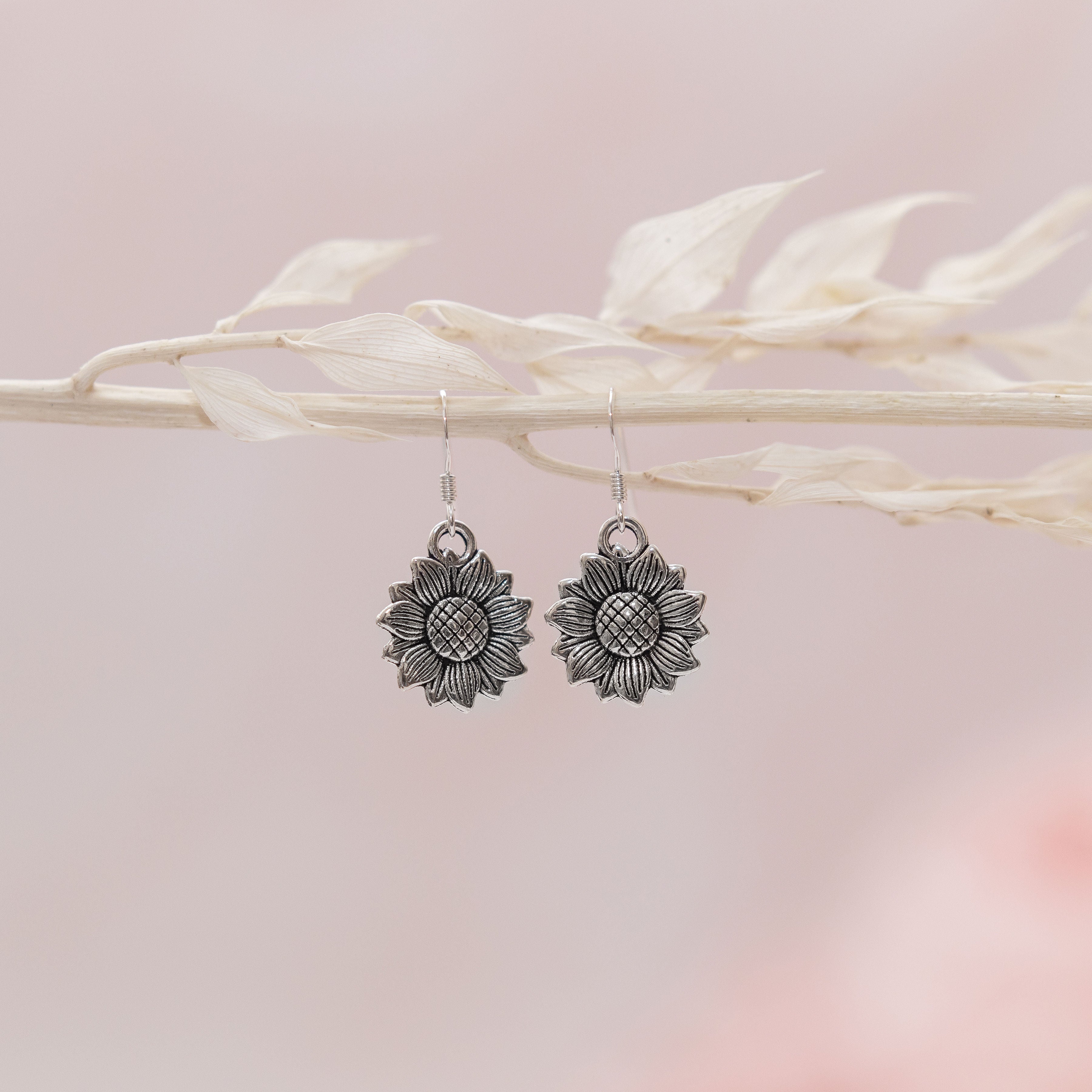 Sunflower Charm Earrings