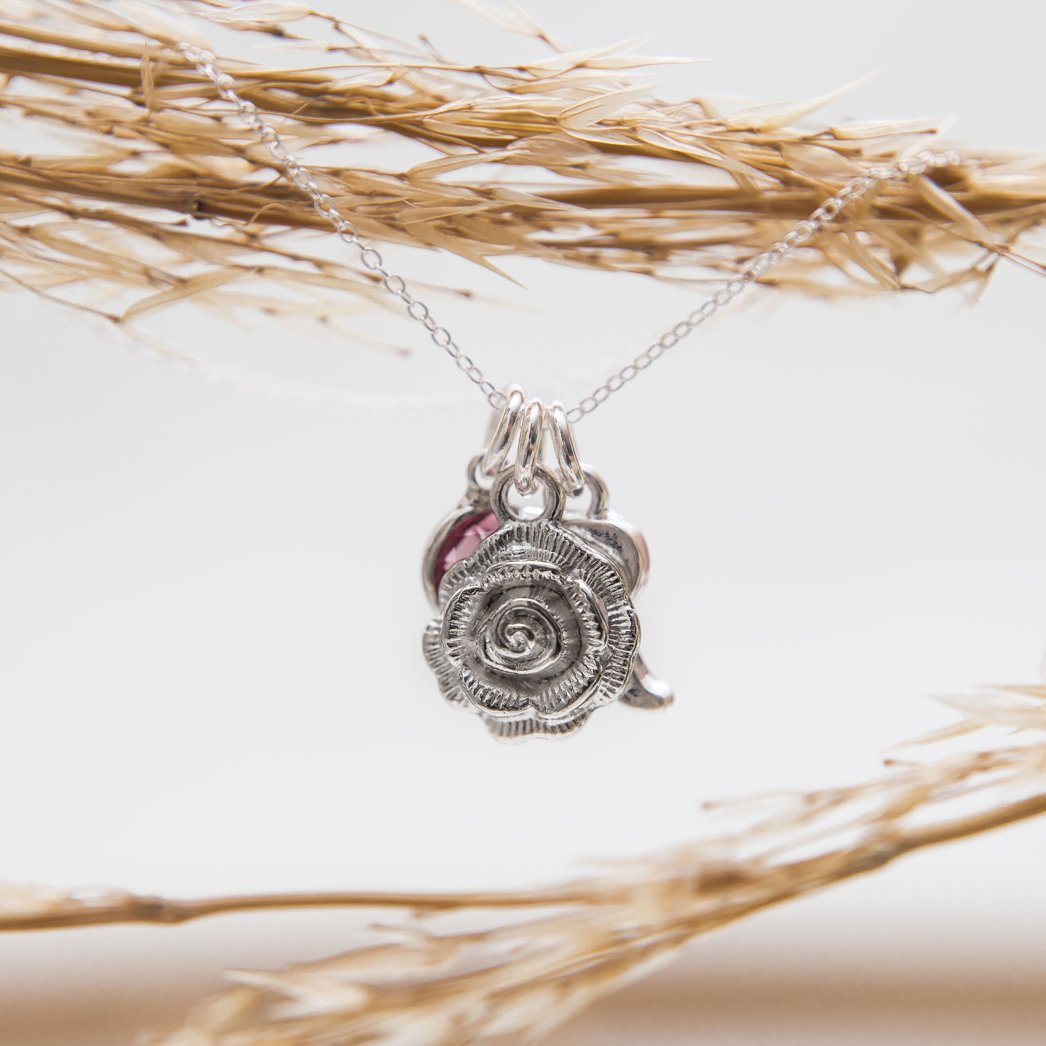 Personalised Rose Necklace