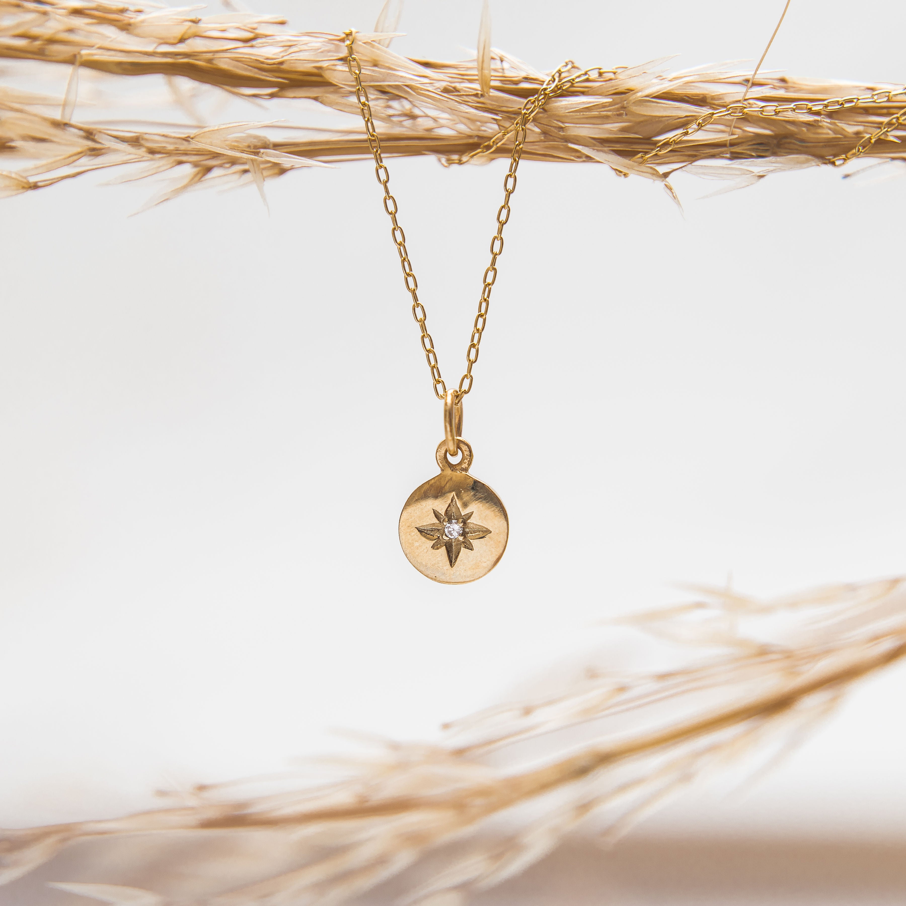 Gold Pole Star Necklace
