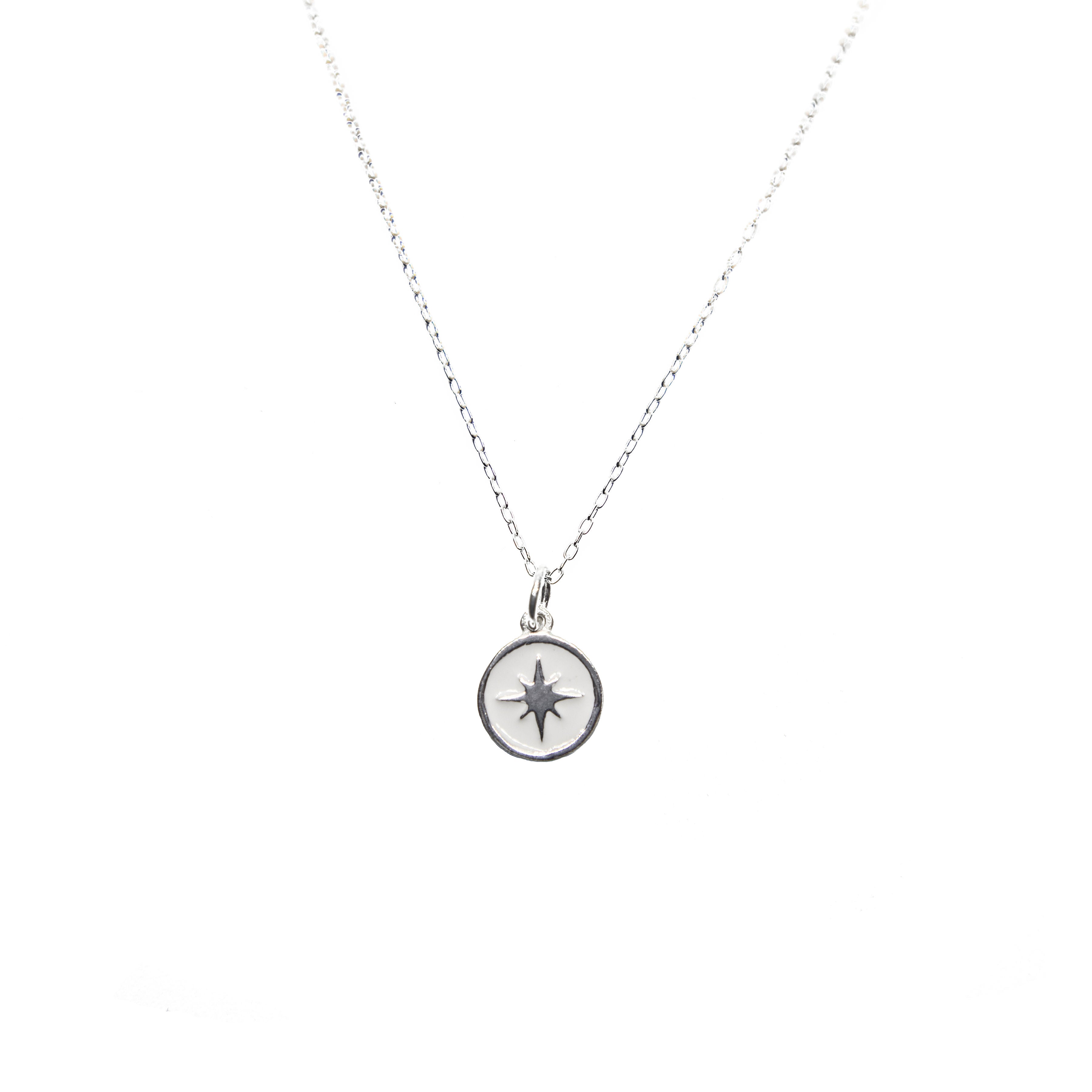 Silver Pole Star Necklace