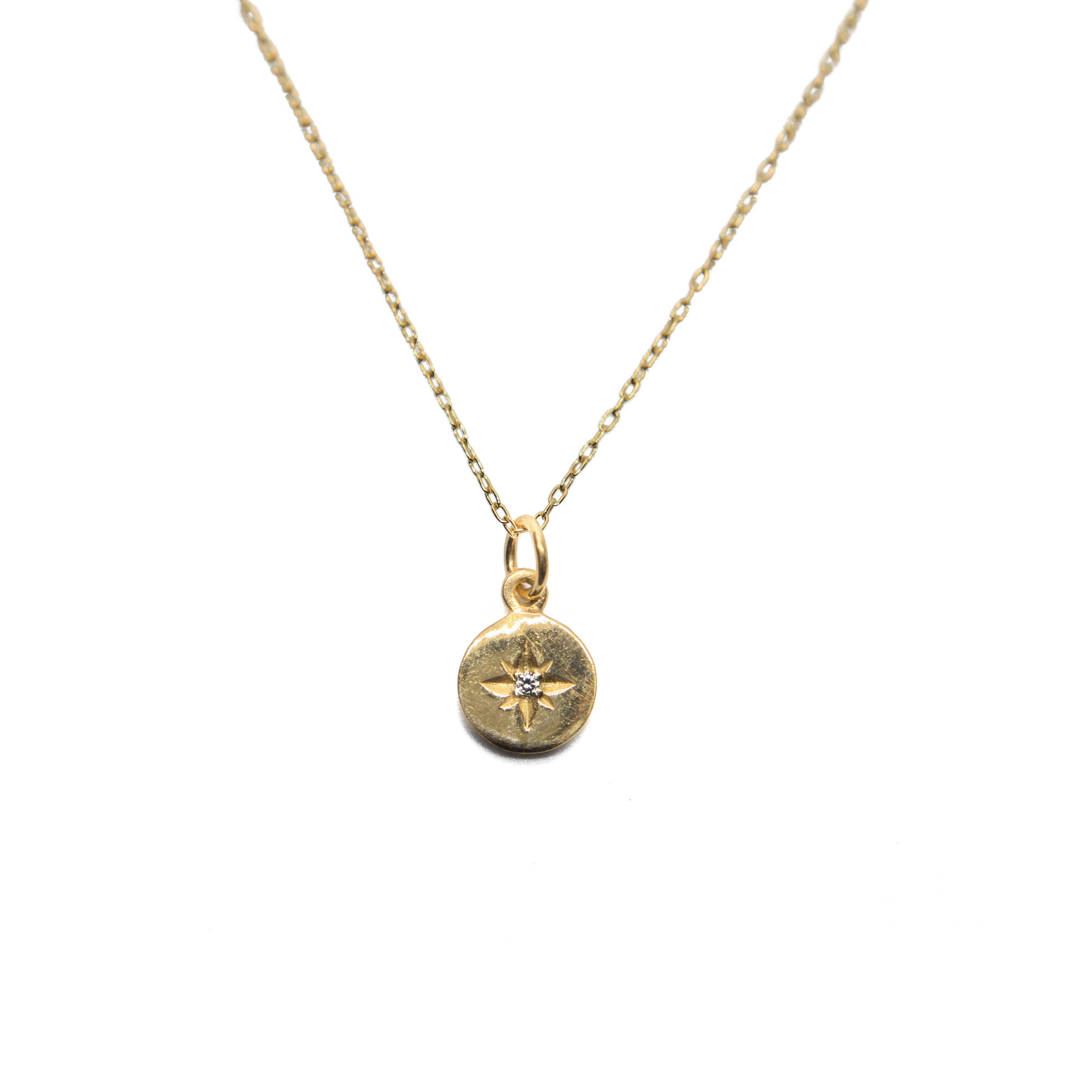 Gold Pole Star Necklace