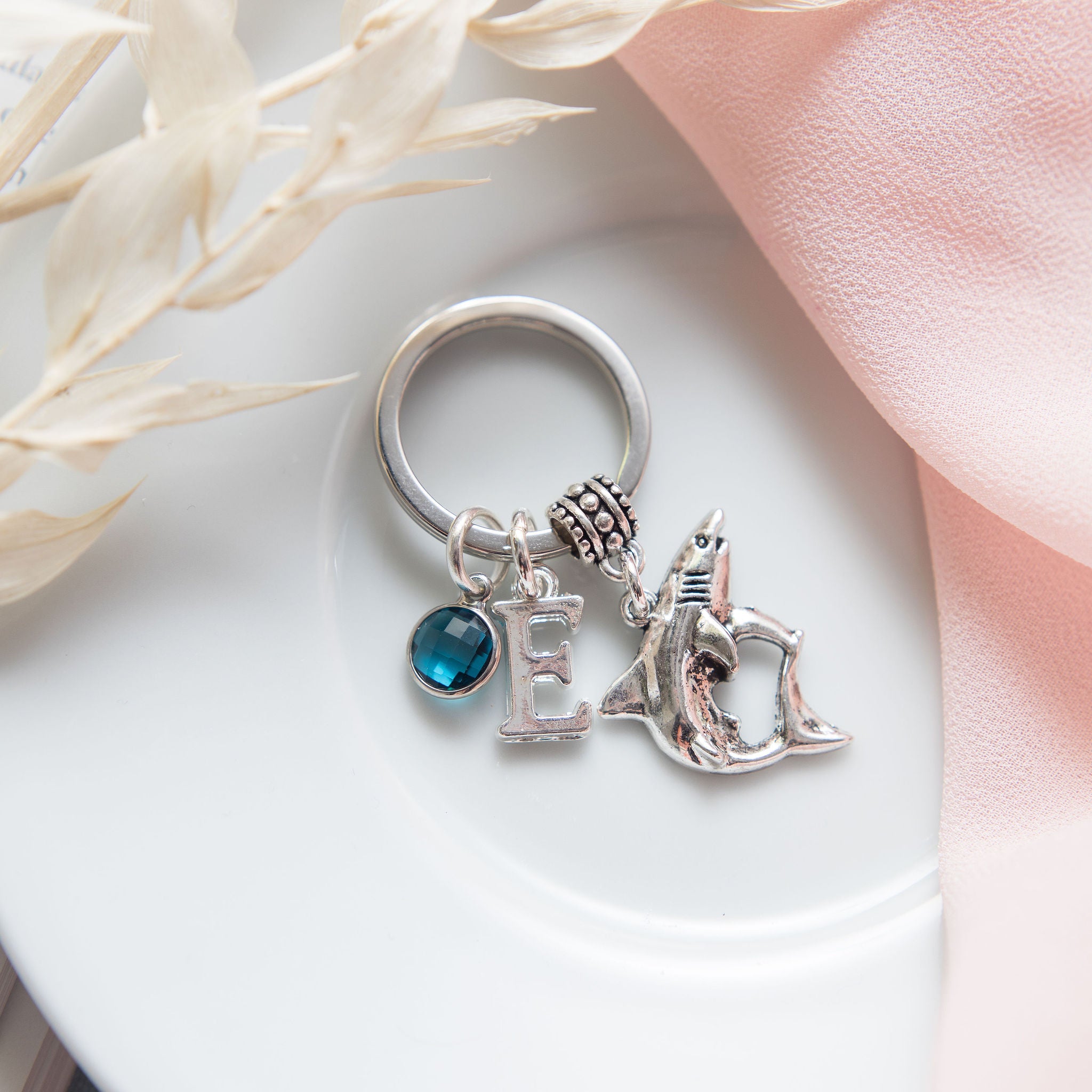 Personalised Shark Keyring