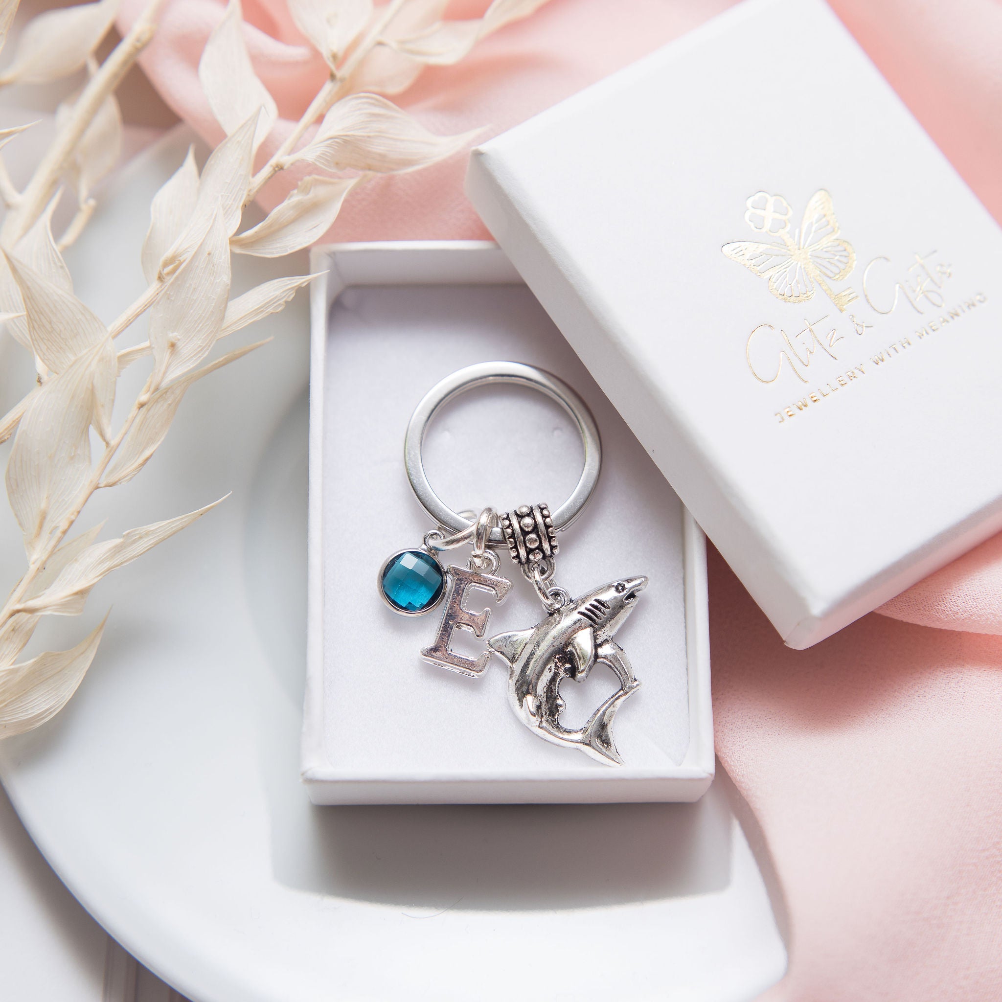 Personalised Shark Keyring