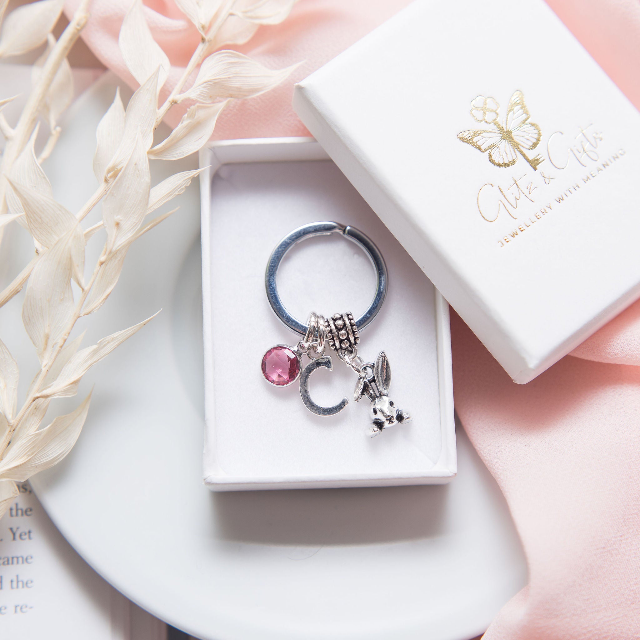 Personalised Bunny Rabbit Keyring