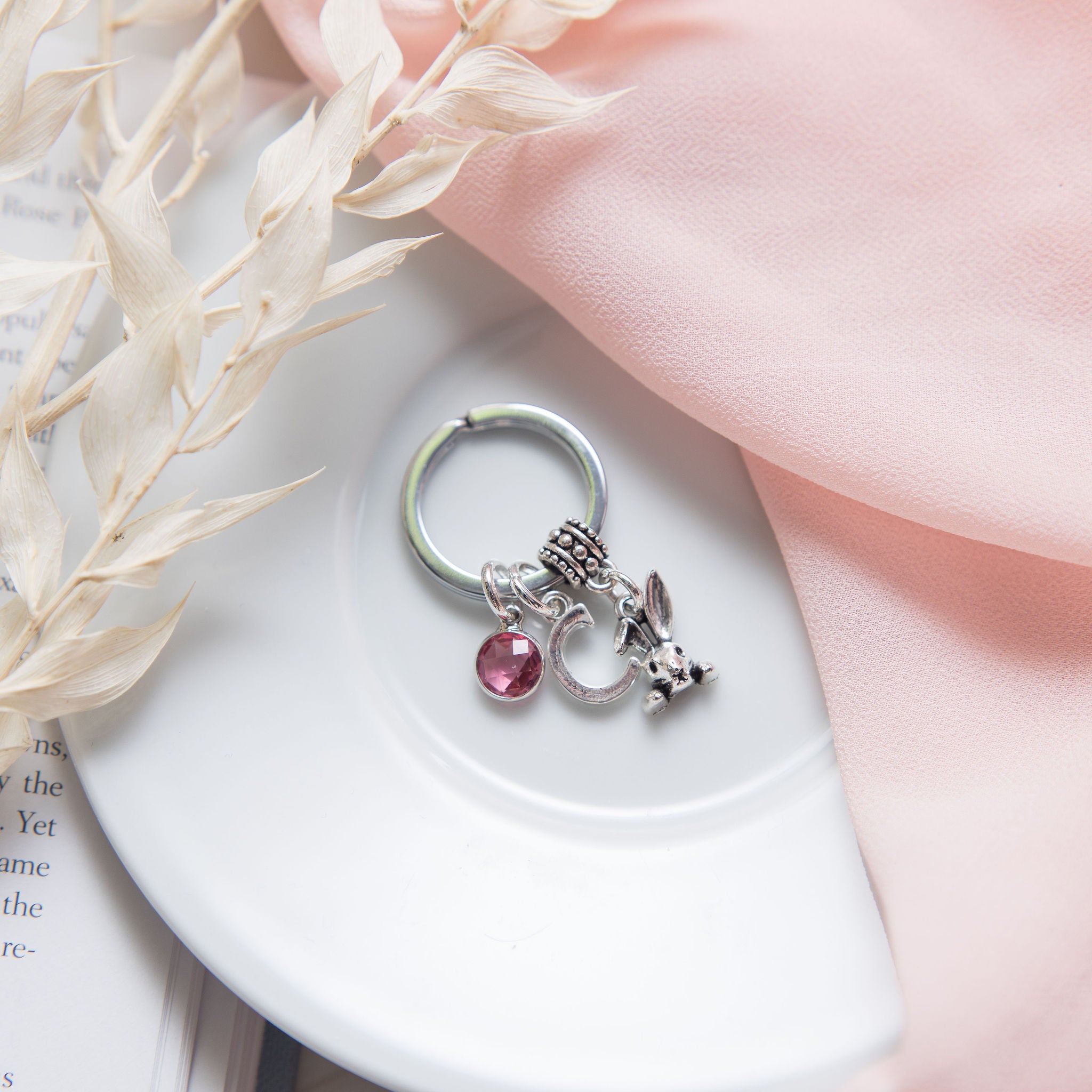 Personalised Bunny Rabbit Keyring