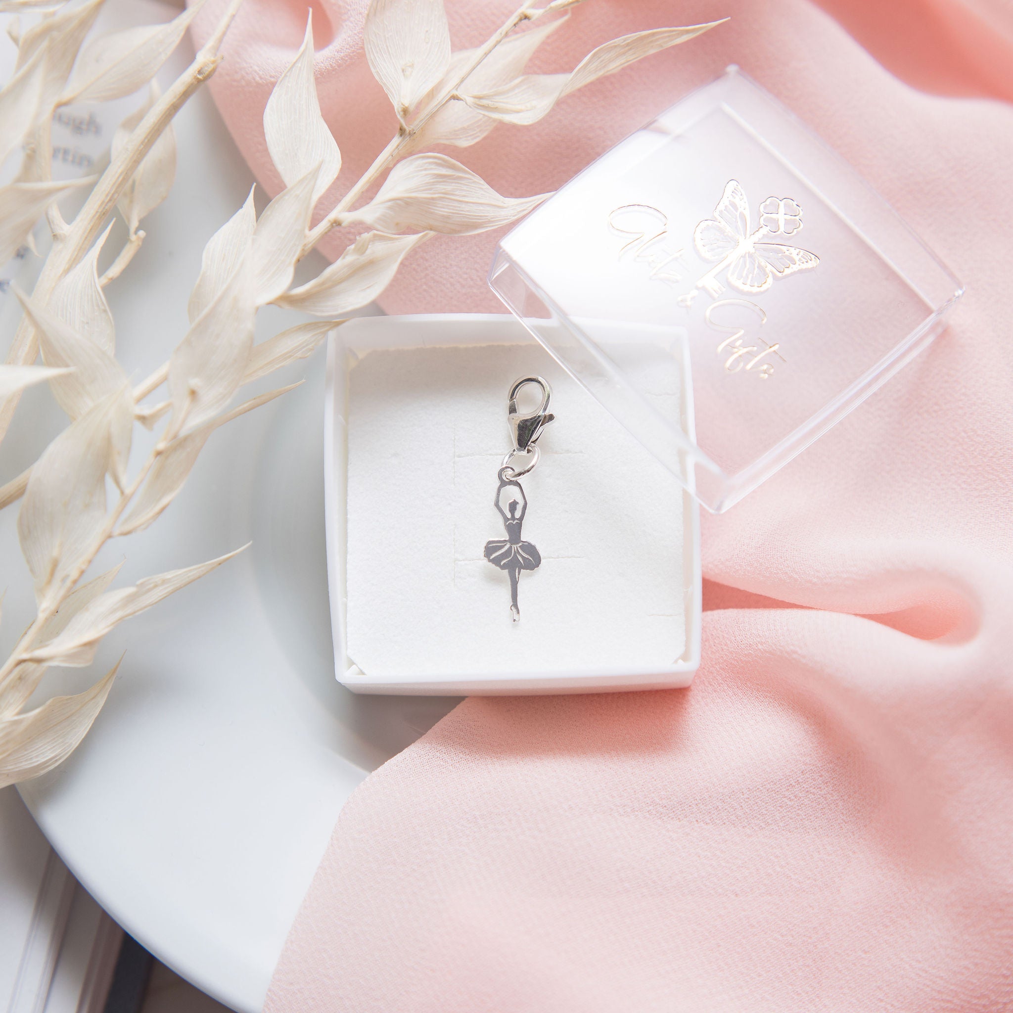 Sterling Silver Ballet Dancer Clip Charm