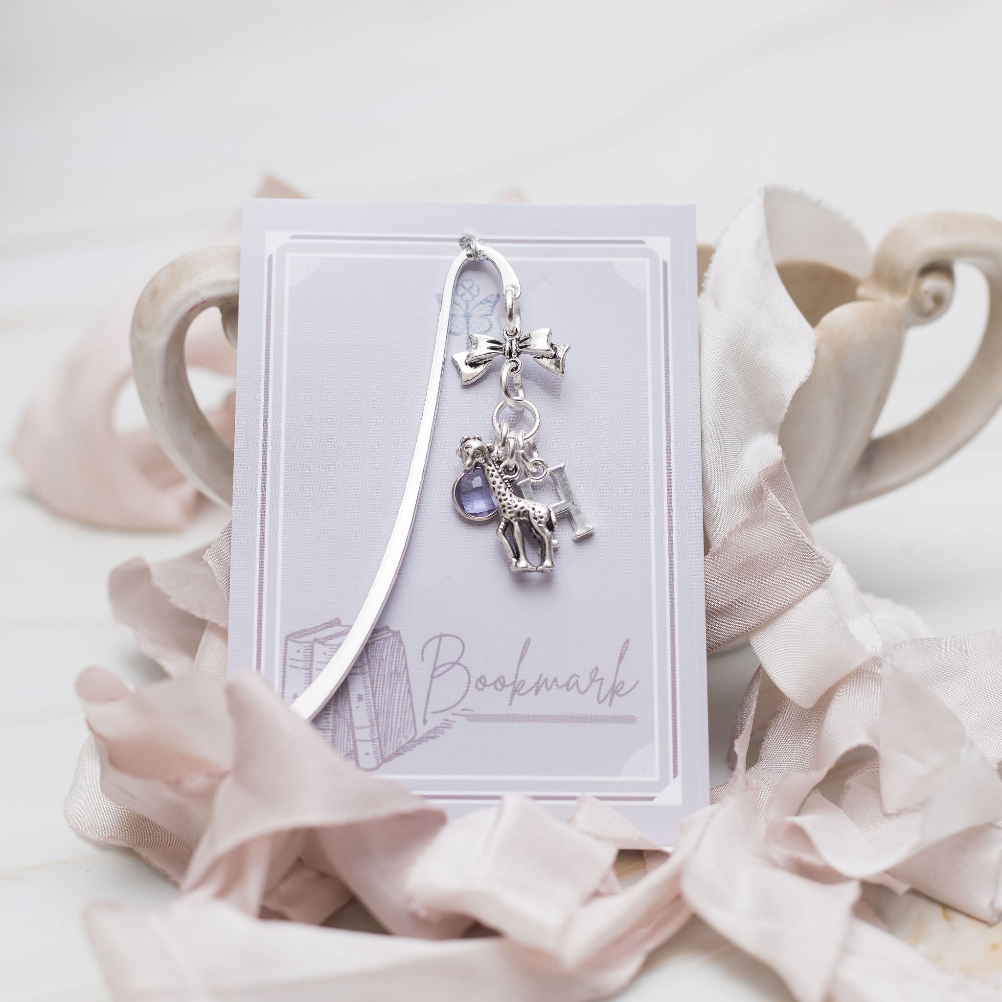 Personalised Giraffe Bookmark