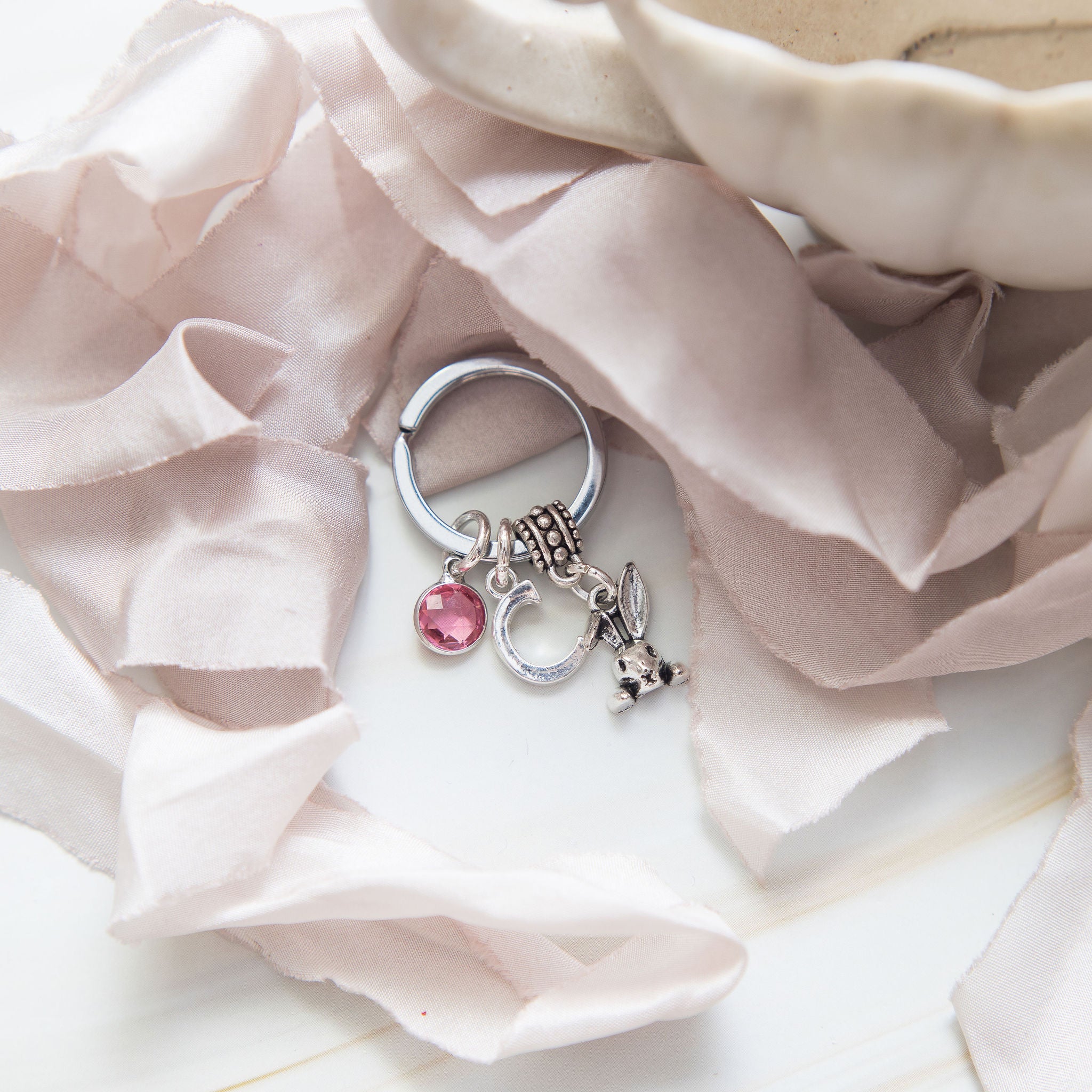 Personalised Bunny Rabbit Keyring