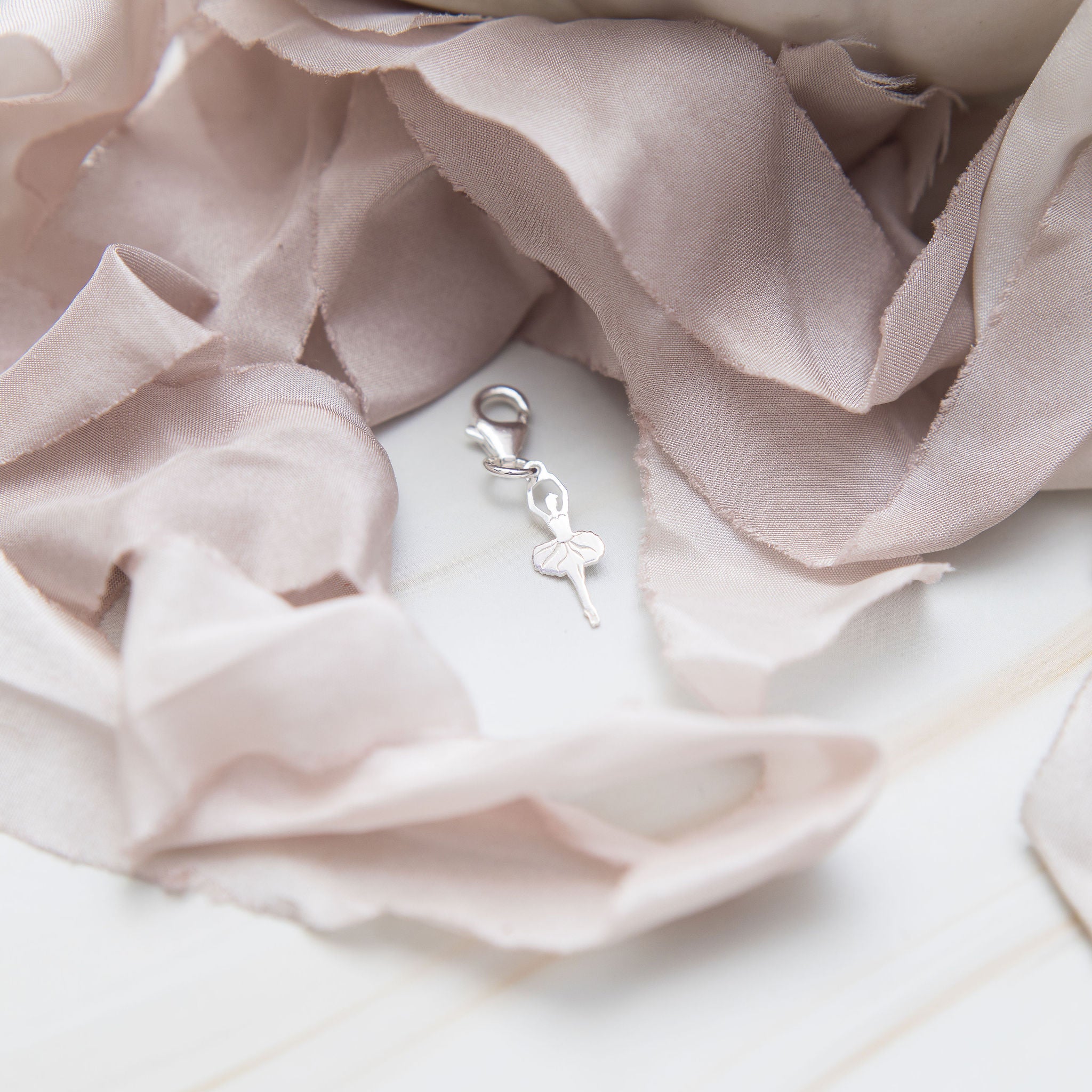 Sterling Silver Ballet Dancer Clip Charm