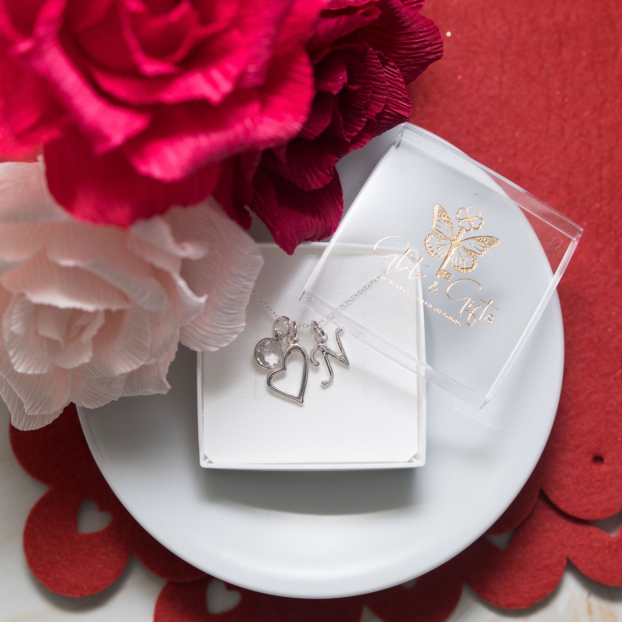 Personalised Open Heart Necklace